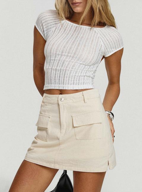Cadern Skort Cream Product Image