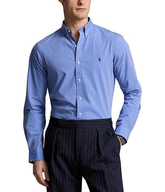 Polo Ralph Lauren Slim-Fit Stretch End-on-End Long Sleeve Woven Shirt Product Image