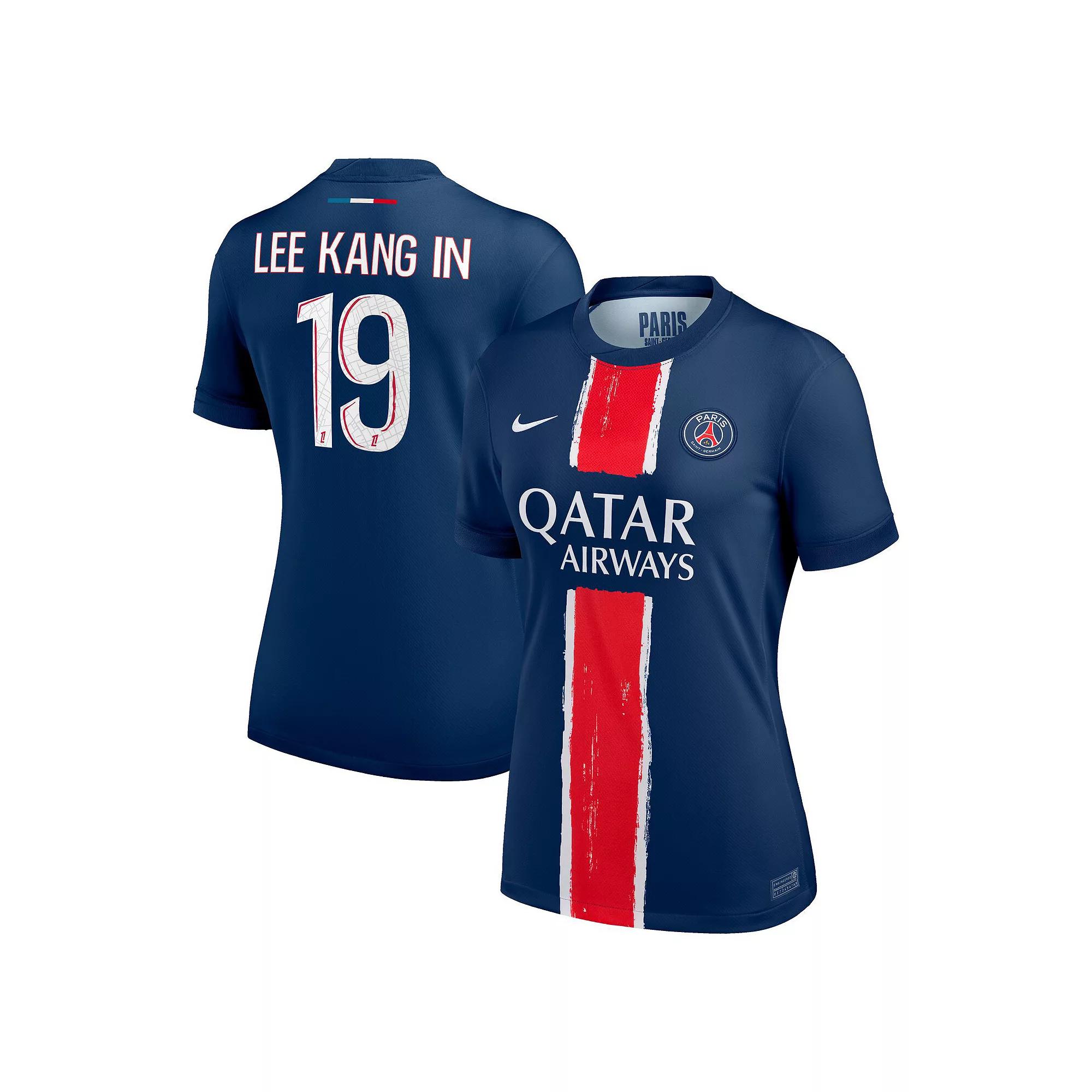 Women's Nike Lee Kang In Navy Paris Saint-Germain 2024/25 Replica Player Jersey, Size: Medium, Psg Blue Product Image