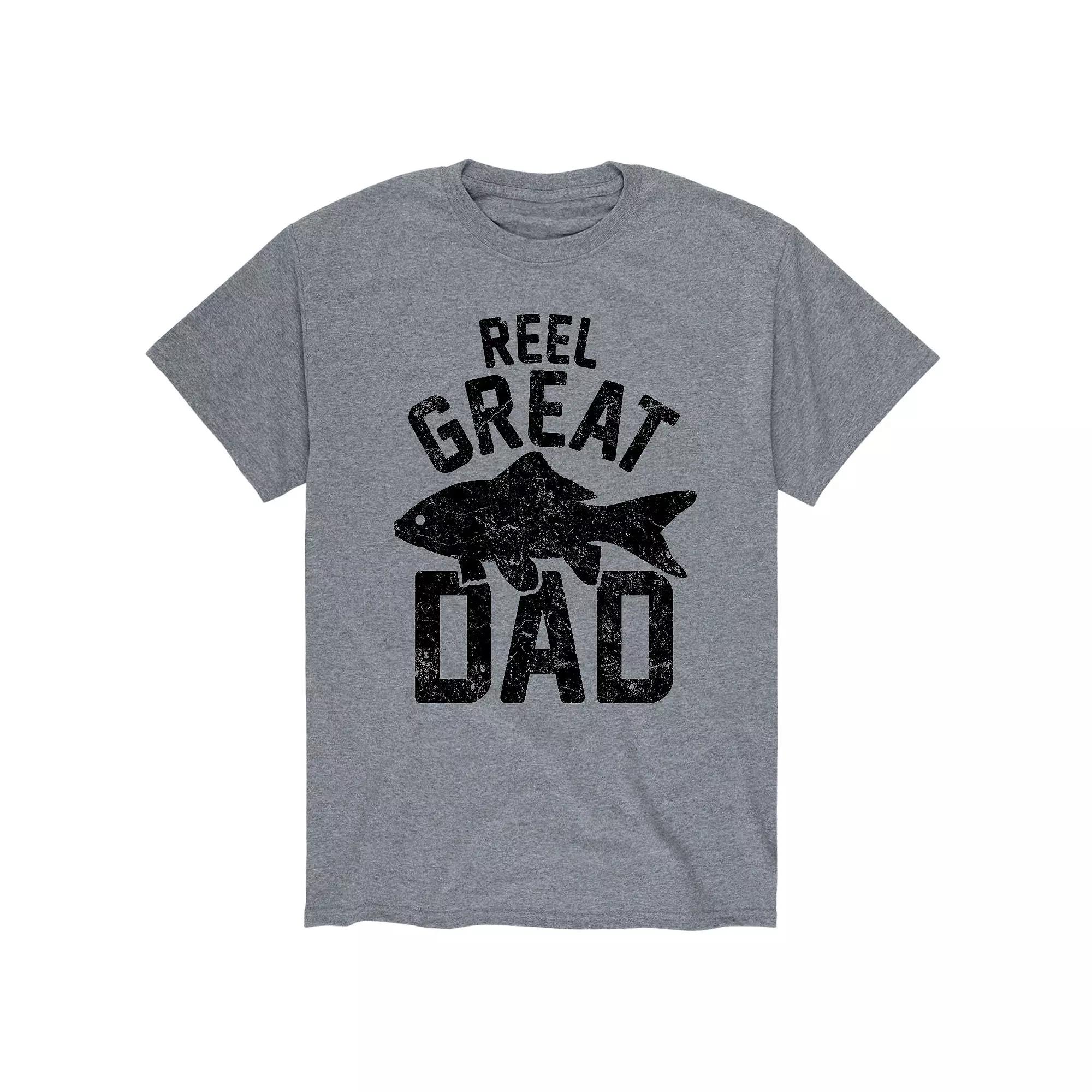 Men's "Reel Great Dad" Fishing Tee,  Product Image