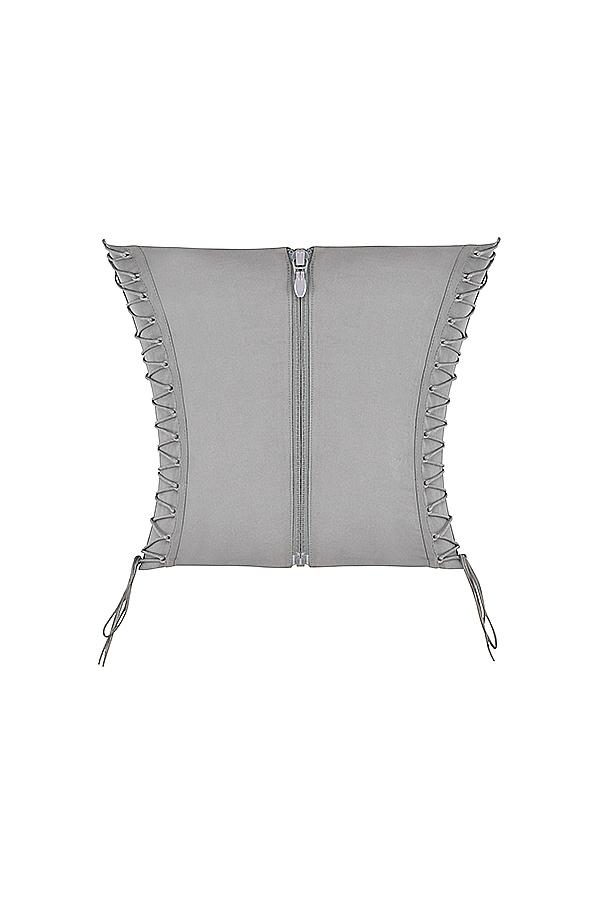 Mirabelle  smoke lace up corset - sale Product Image