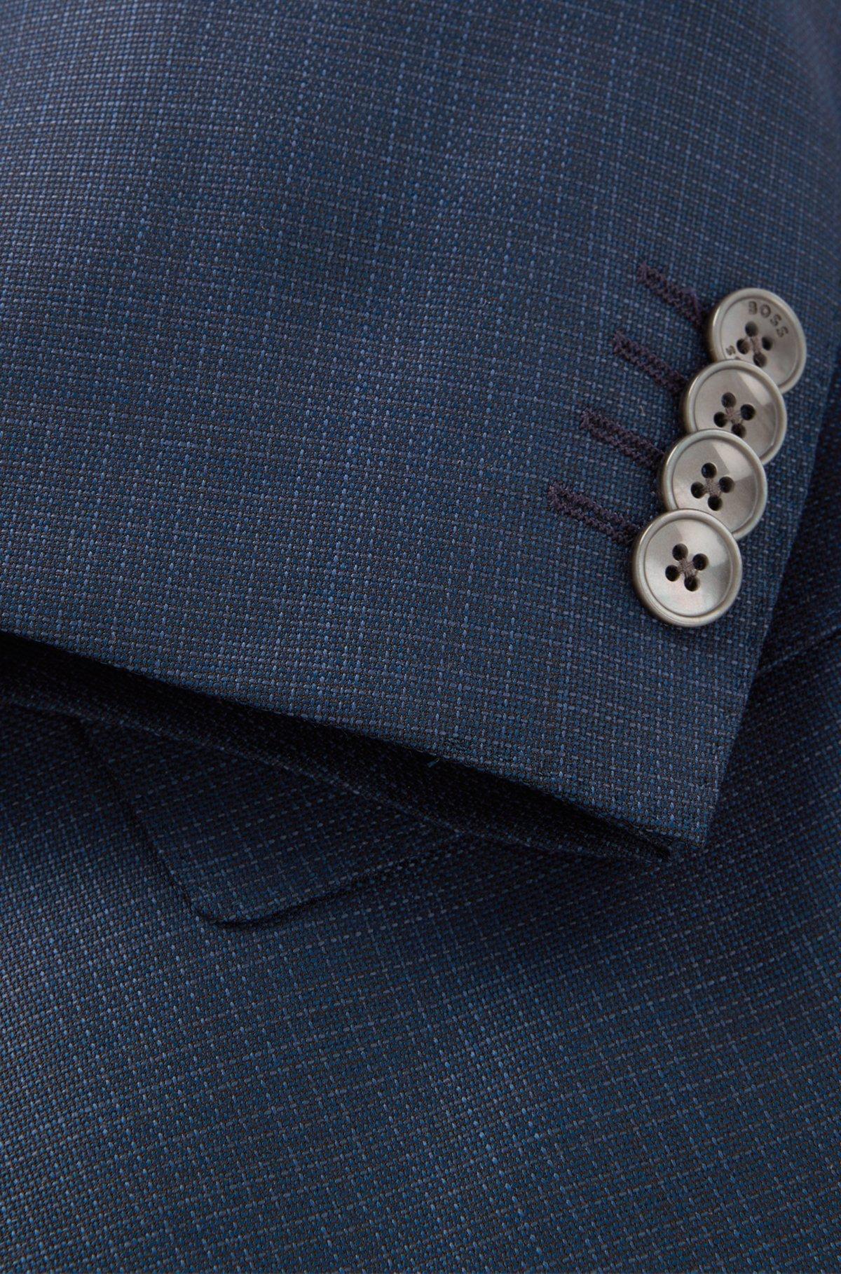 Slim-fit suit in patterned wool Product Image