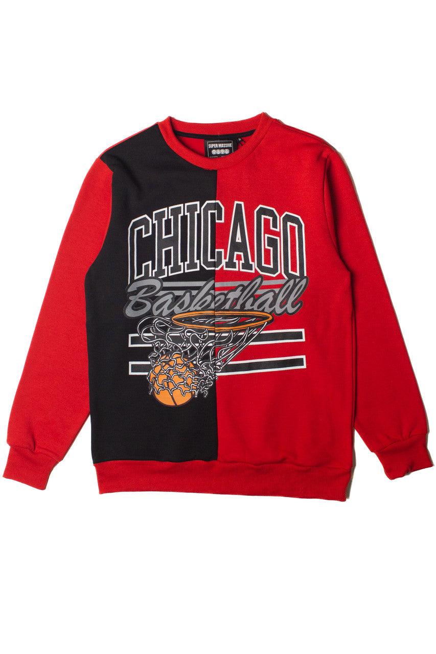 Colorblock Chicago Basketball Sweatshirt Product Image
