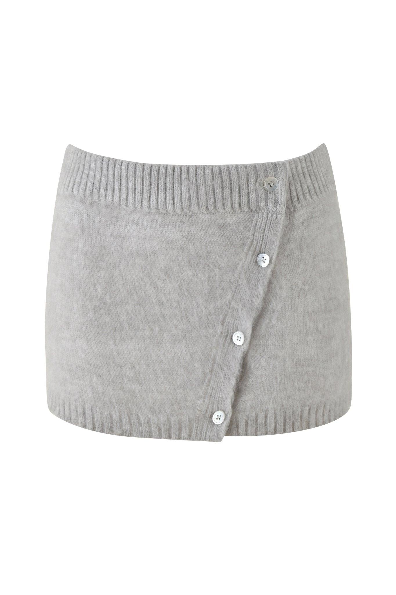 BEATRIZ MINI SKIRT - GREY : MARLE Product Image
