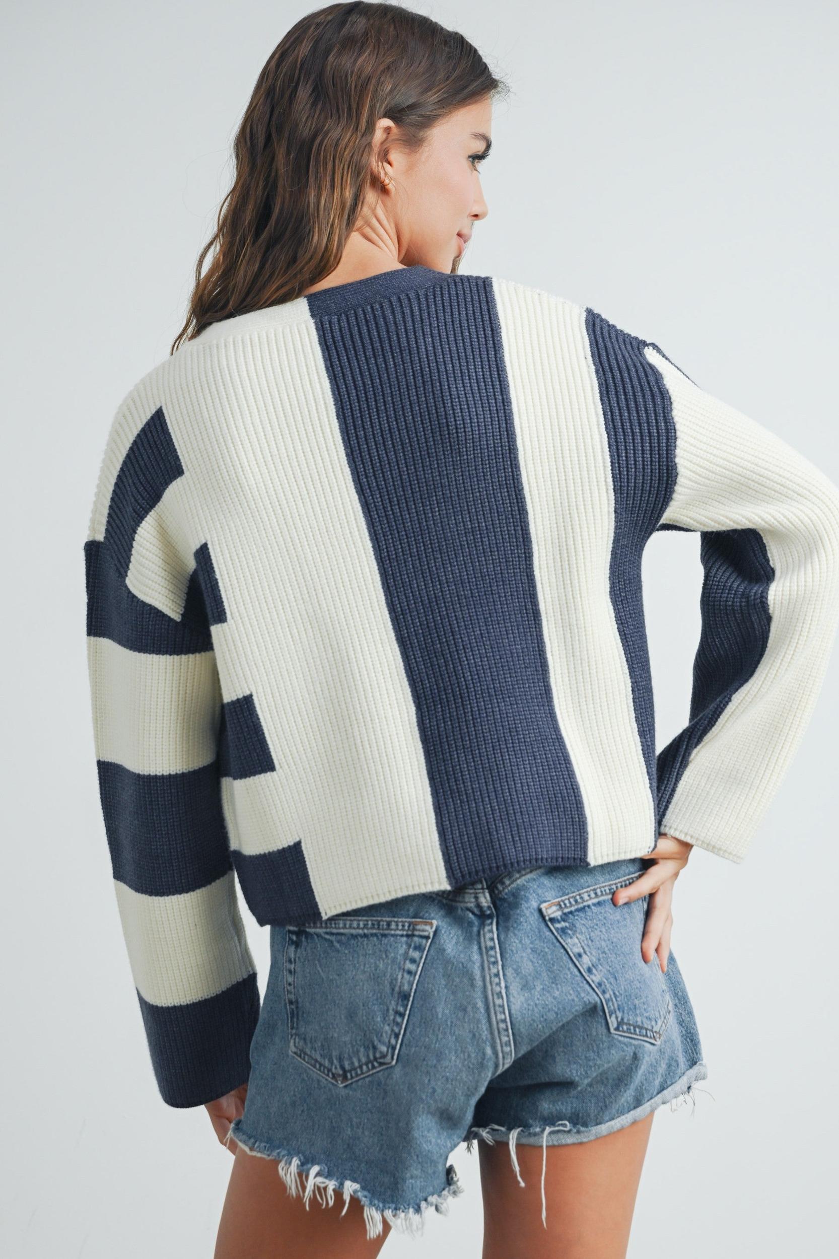 Color Block Cardigan Product Image