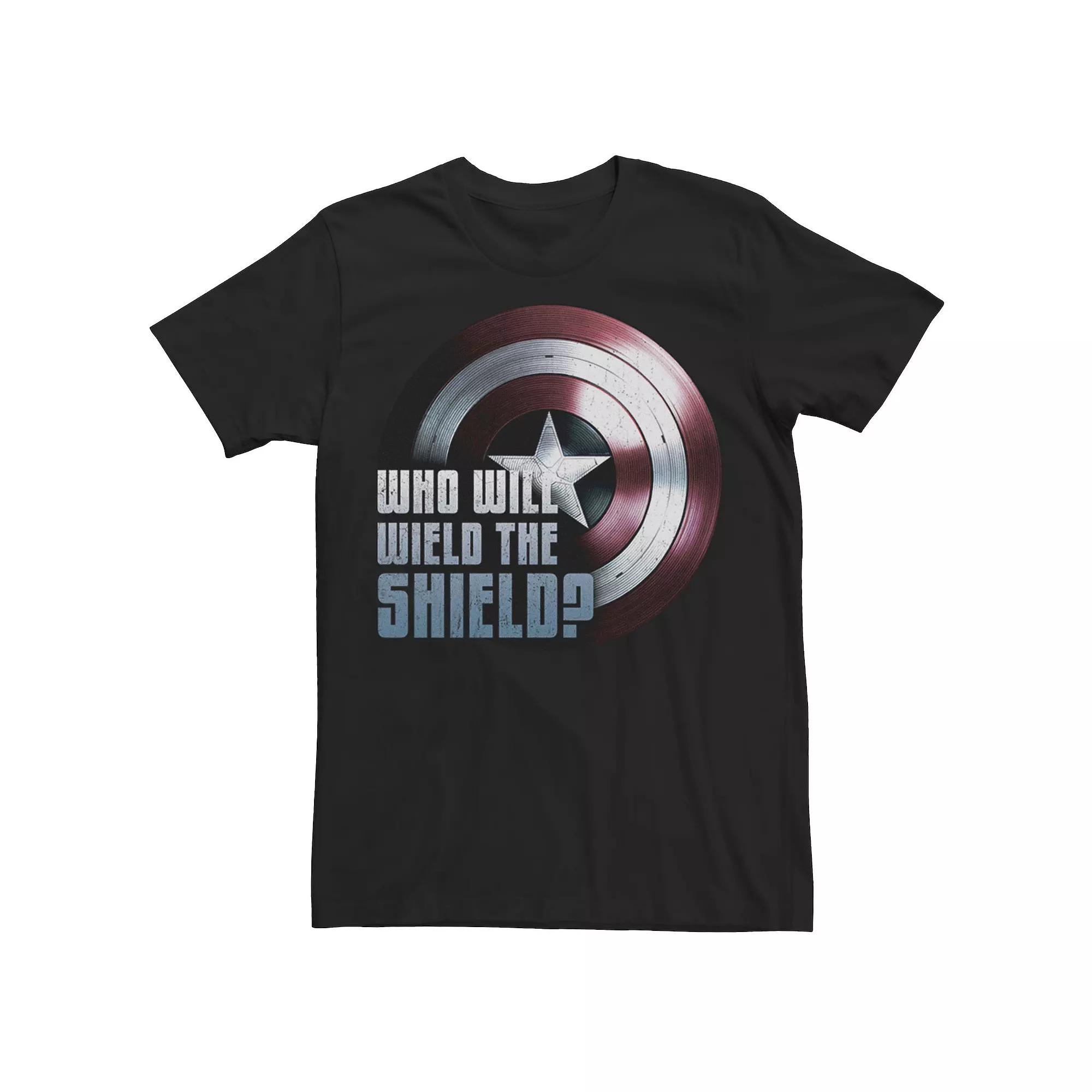 Big & Tall Marvel The Falcon And The Winter Soldier "Who Will Wield The Shield?" Tee, Men's,  Product Image