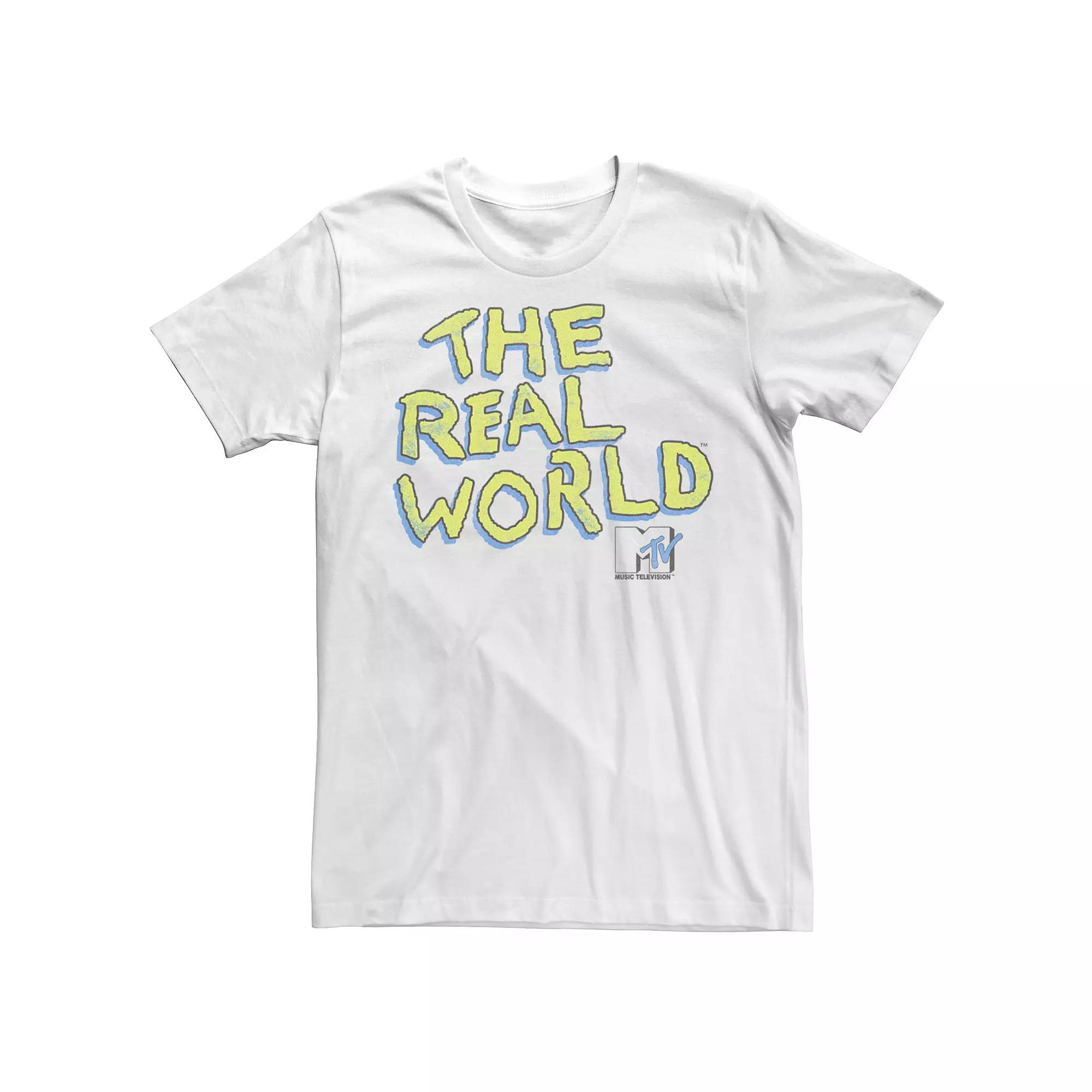 Men's MTV The Real World Pop Color Short Sleeve Tee,  Product Image