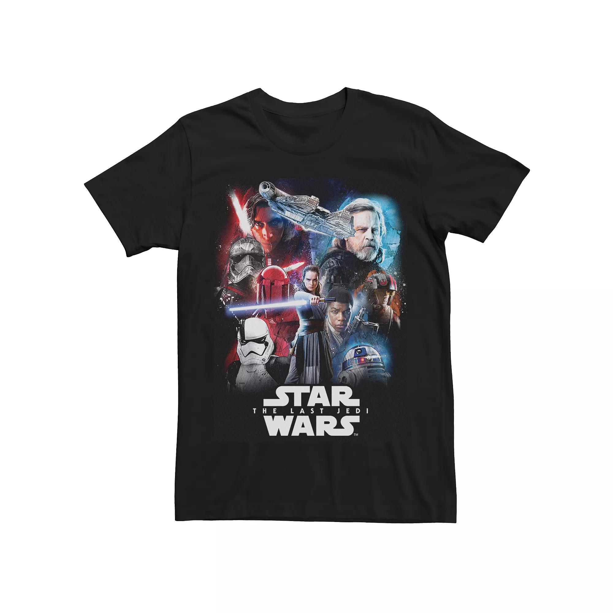 Men's Star Wars The Last Jedi Character Portrait Mashup Tee,  Product Image