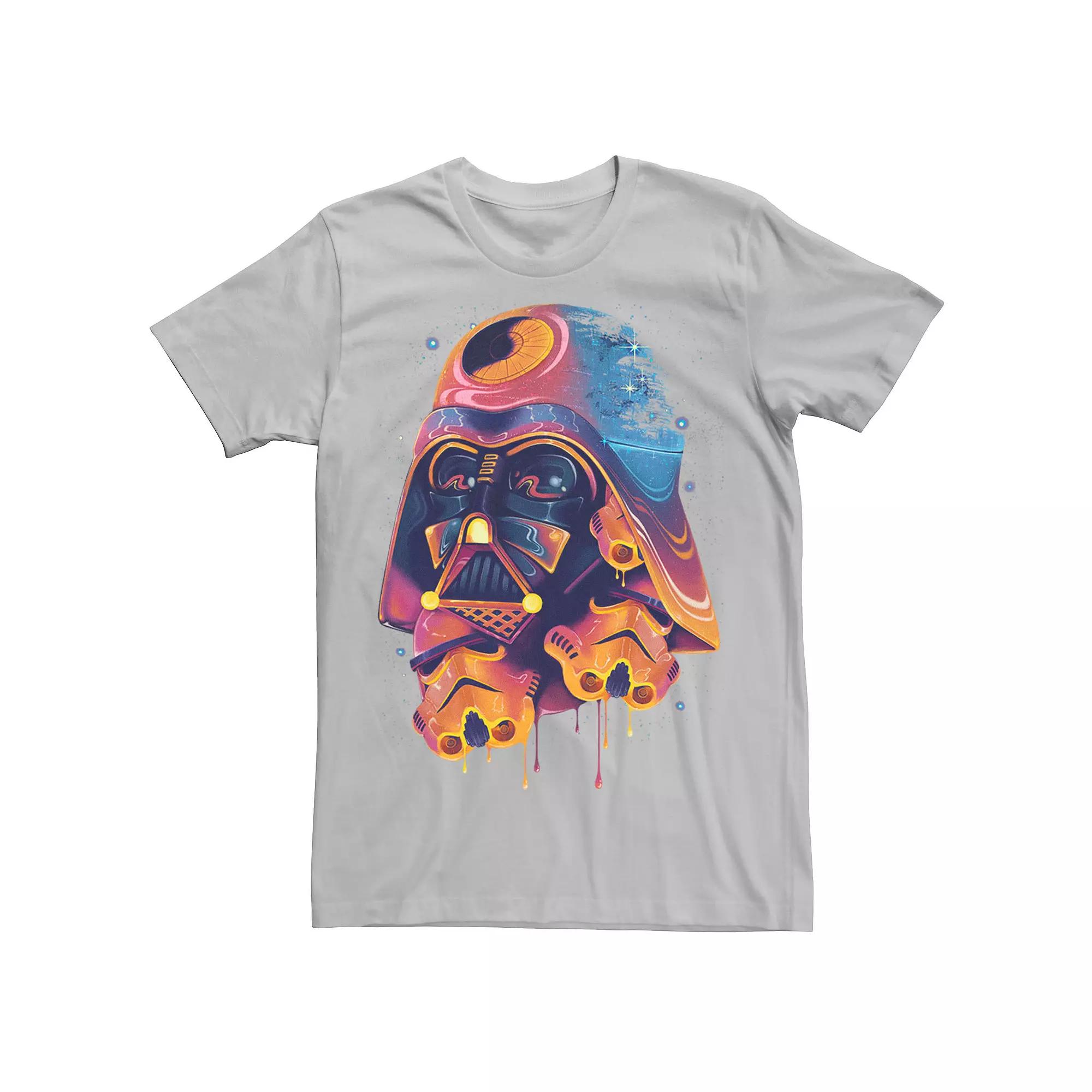 Men's Star Wars Colorful Melted Vader Collage Tee,  Product Image