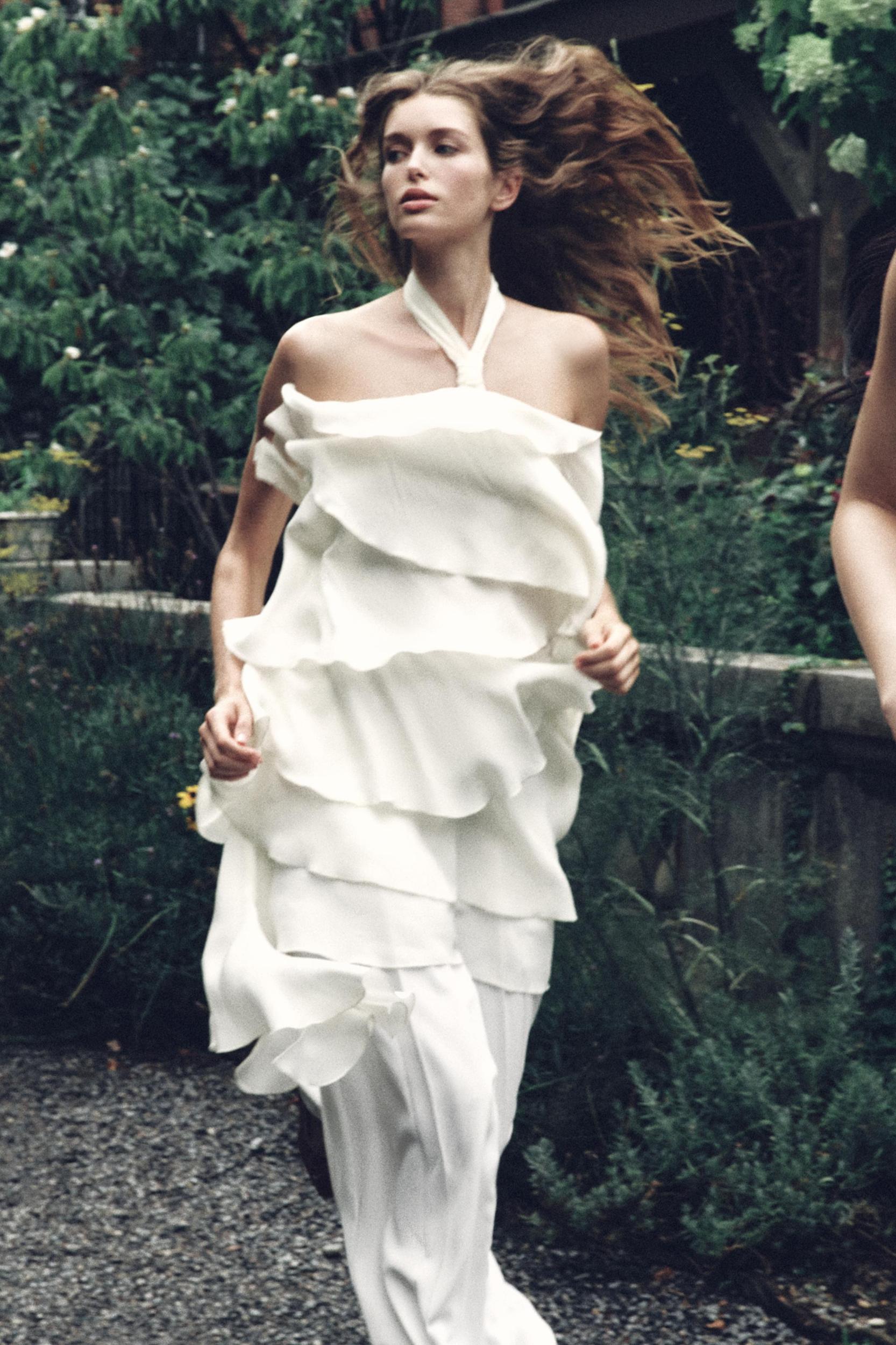 RUFFLED MINI DRESS Product Image