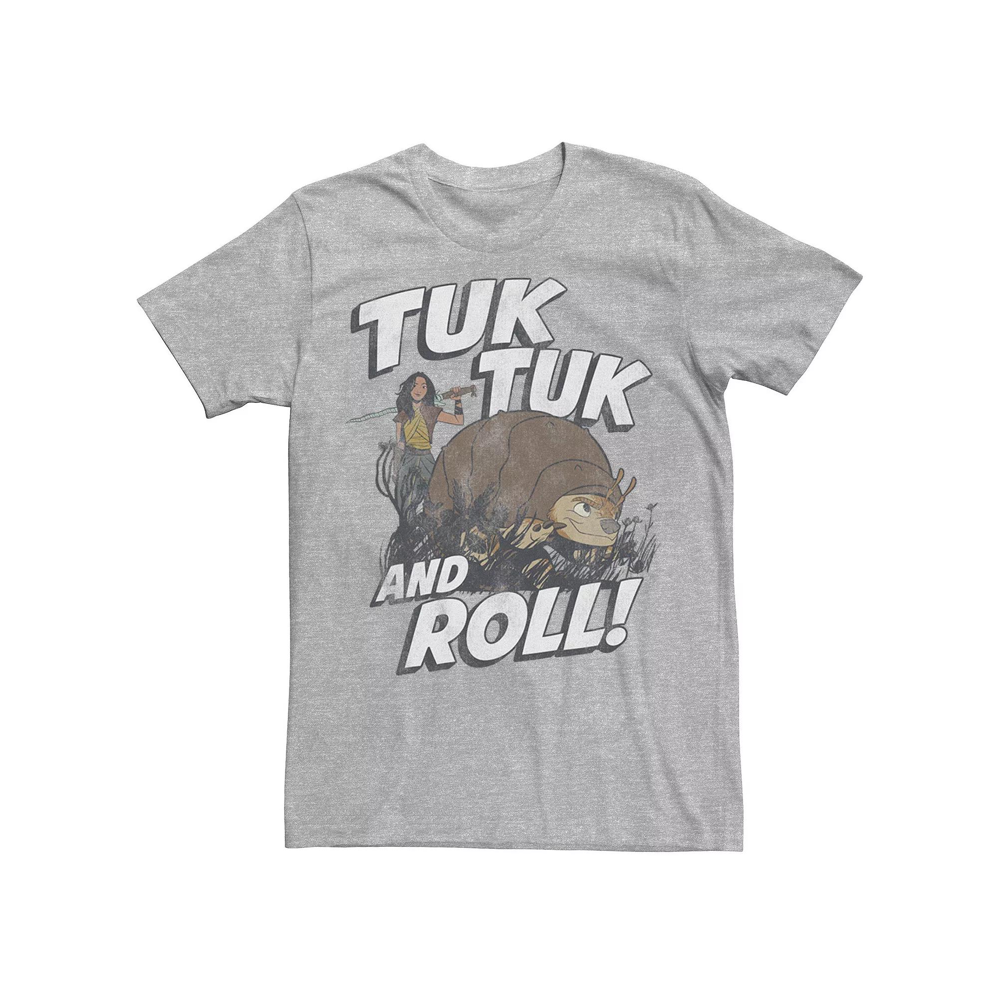 Disney's Raya And The Last Dragon Tuk Tuk And Roll Portrait Men's Tee,  Product Image