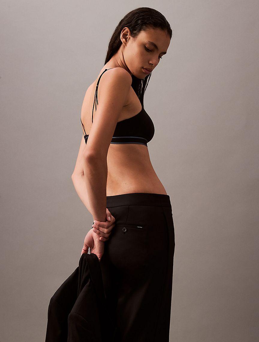 Wool Gabardine Blend Flared Pants Product Image