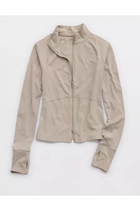 OFFLINE By Aerie Real Me Long Sleeve Mock Neck Full Zip Women's Product Image