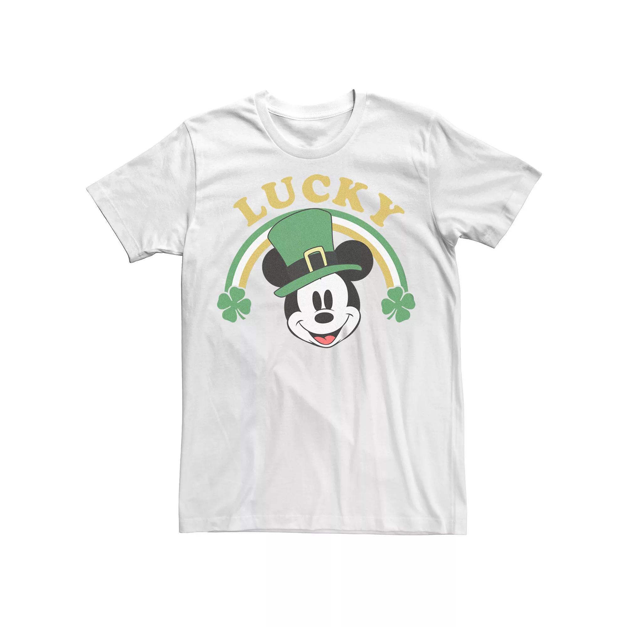 Disney's Mickey & Friends Men's St. Patrick's Day Lucky Mickey Graphic Tee,  Product Image