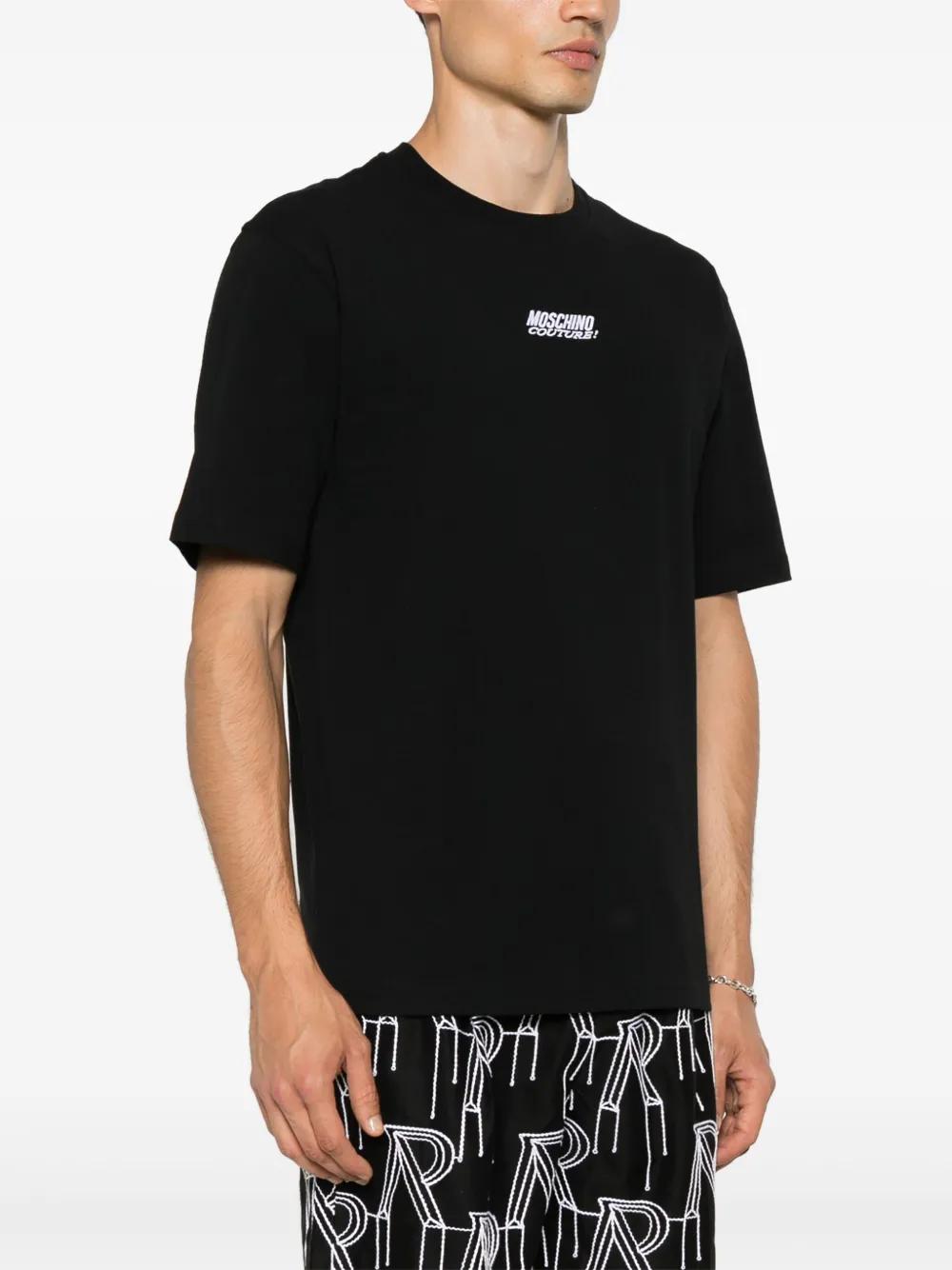 logo-embroidered cotton T-shirt Product Image