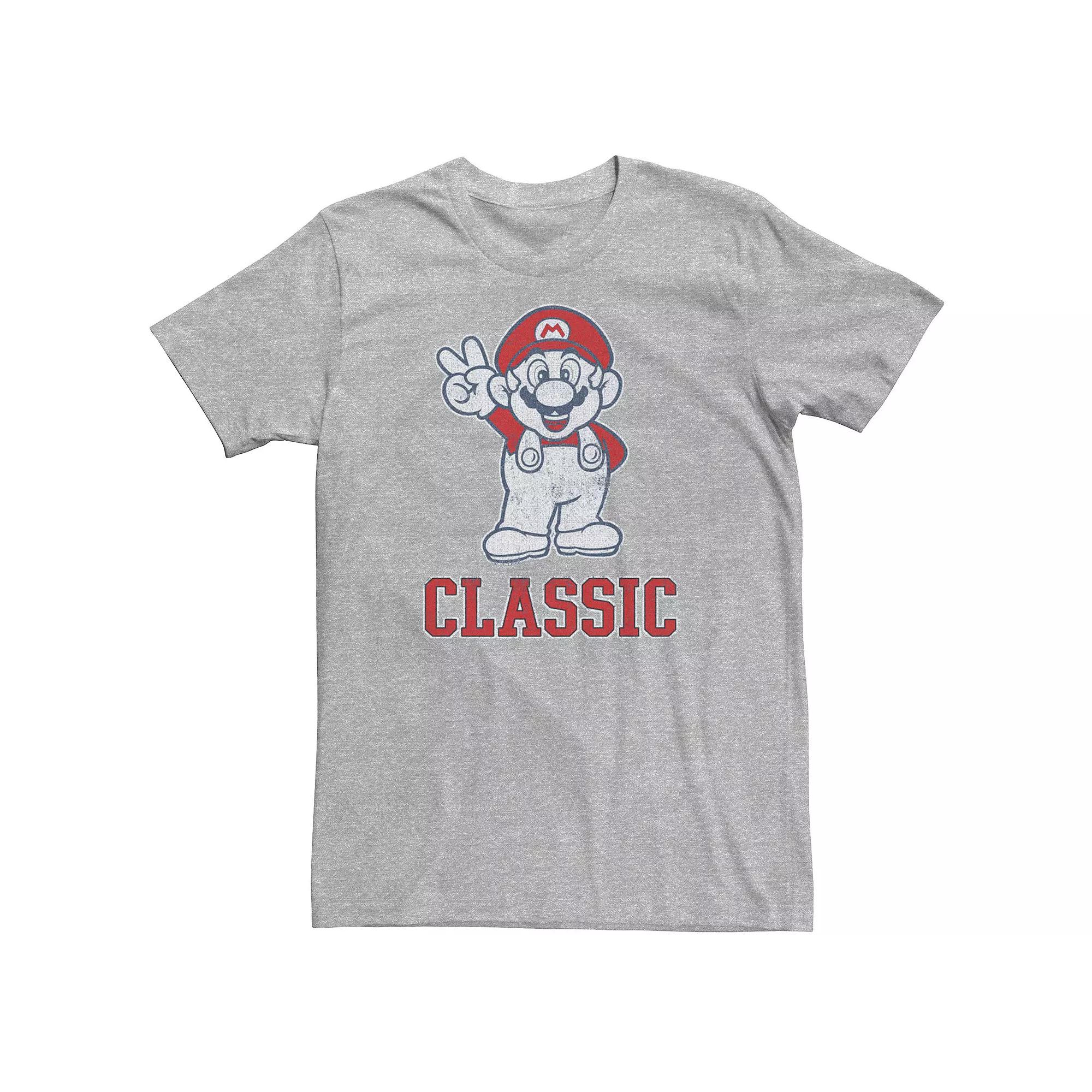 Men's Nintendo Super Mario Classic Peace Sign Graphic Tee,  Product Image