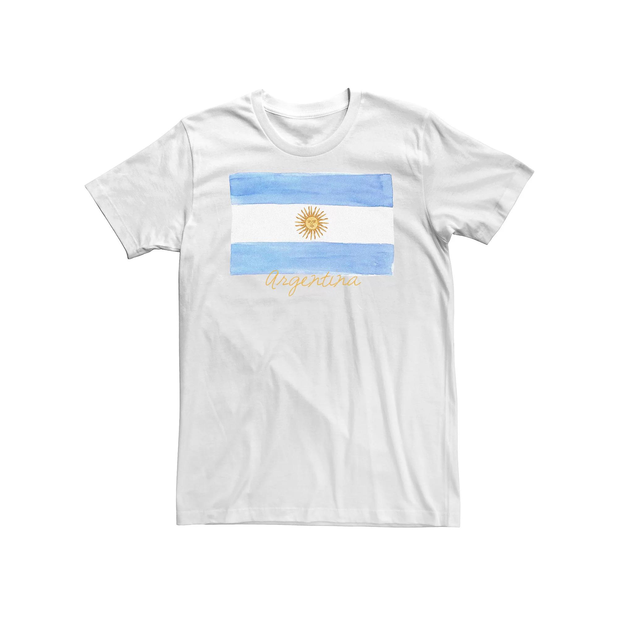 Big & Tall HHM Watercolor Argentina Flag Tee, Men's,  Product Image