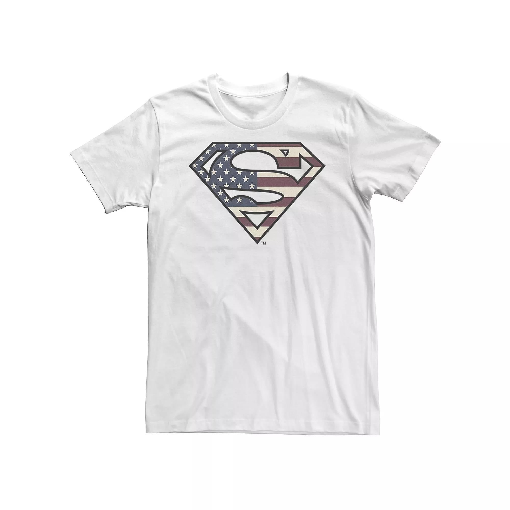 Big & Tall DC Comics Superman Vintage Flag Logo Tee, Men's,  Product Image
