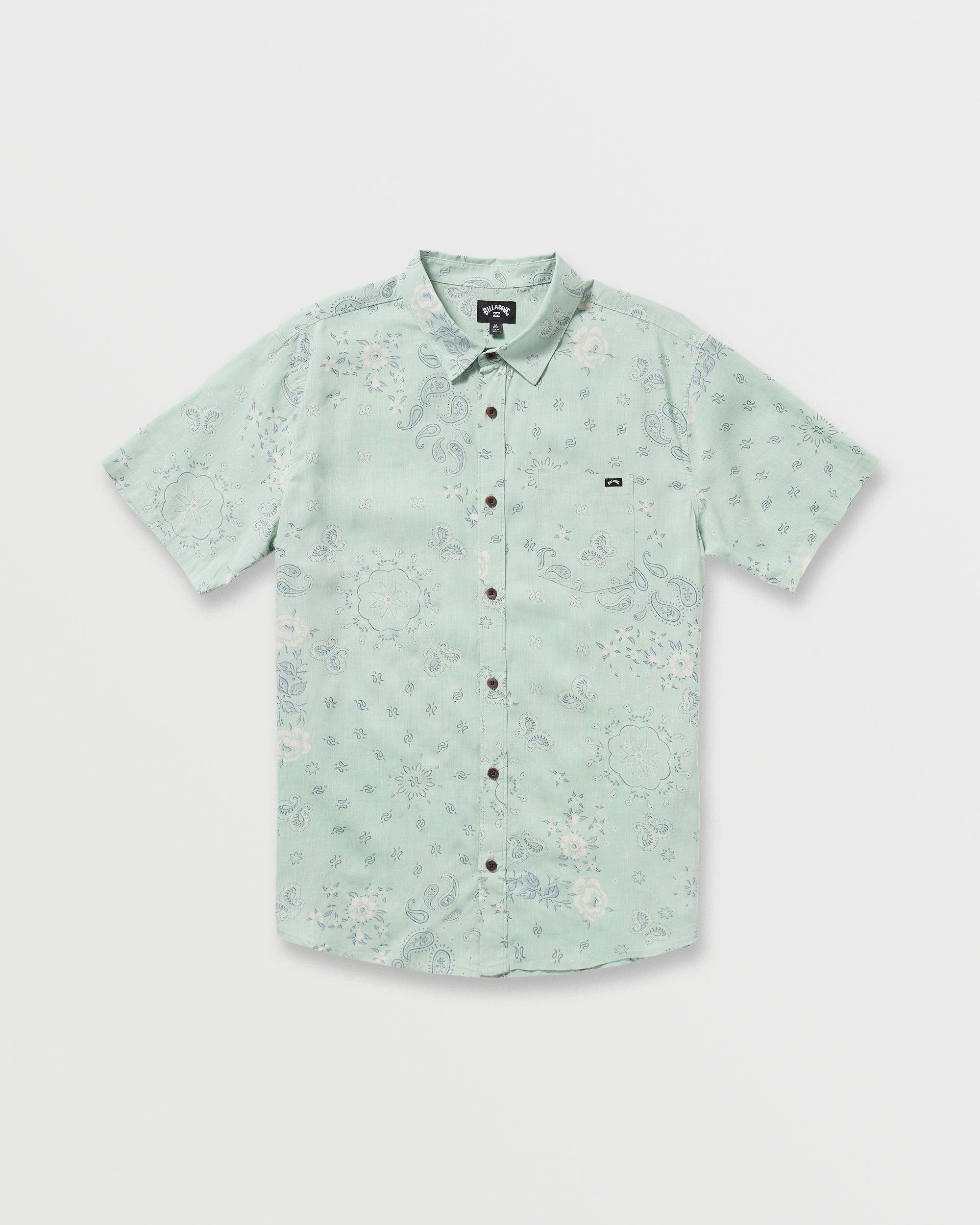 Sundays Short Sleeve Shirt - Mist Green Male Product Image