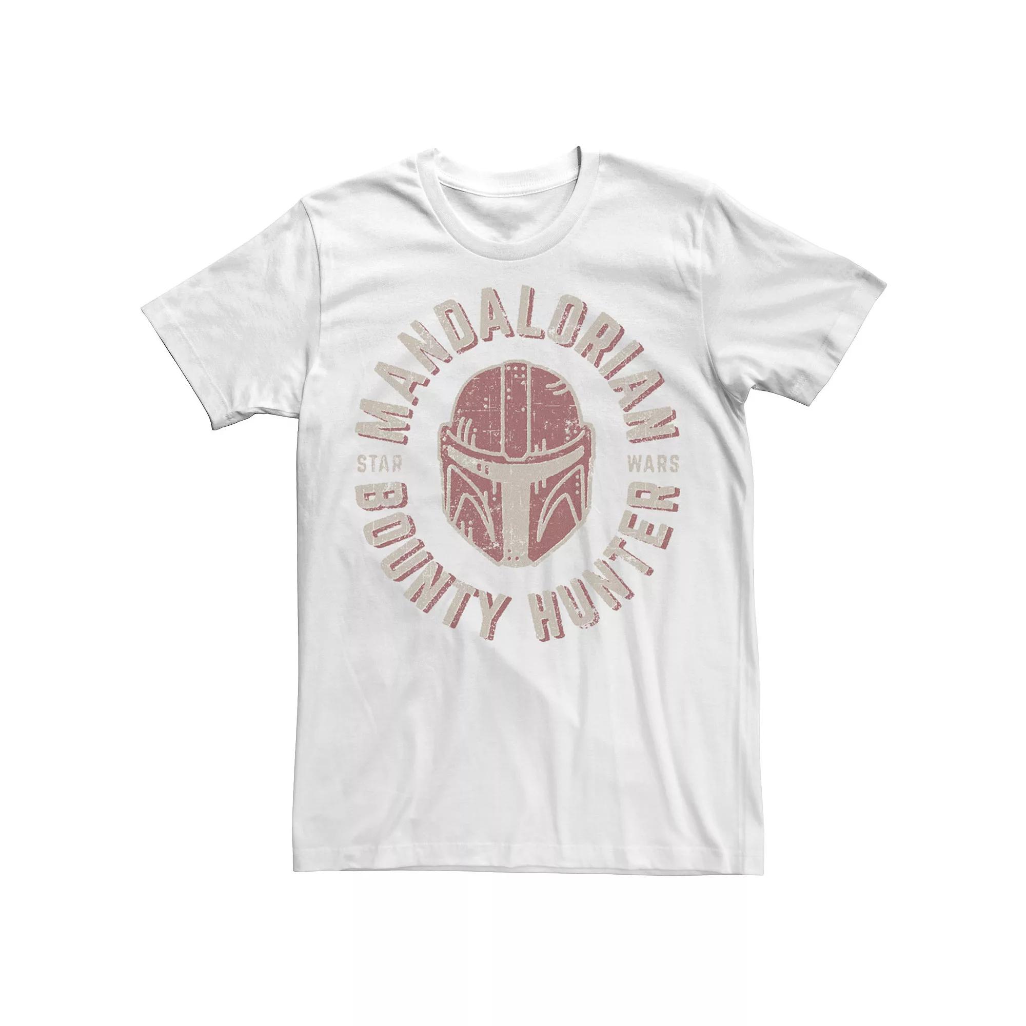 Big & Tall Star Wars The Mandalorian Helmet Stamp Tee, Men's, Size: 4XL, Blue Product Image