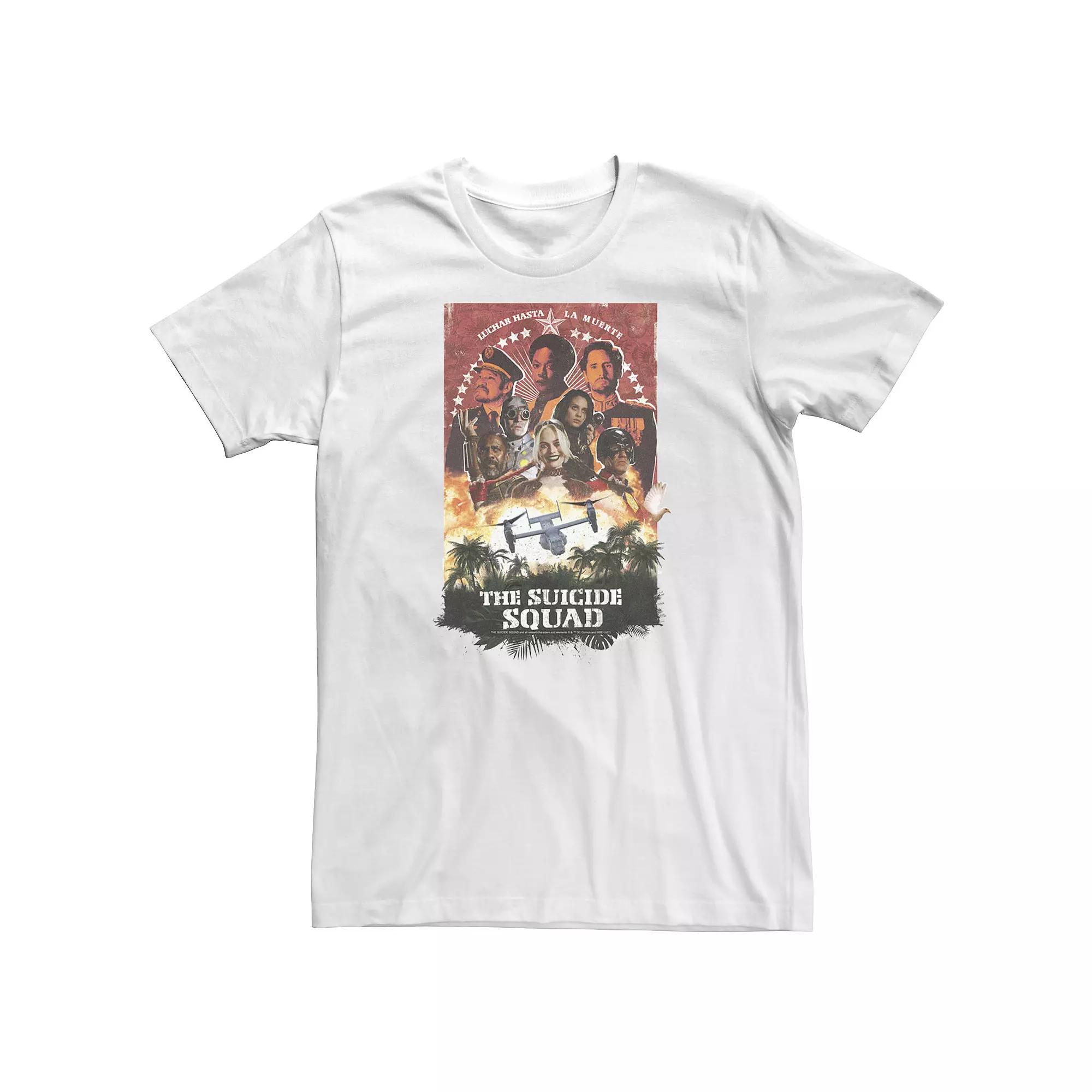 Big & Tall The Suicide Squad Plane Poster Tee, Men's,  Product Image