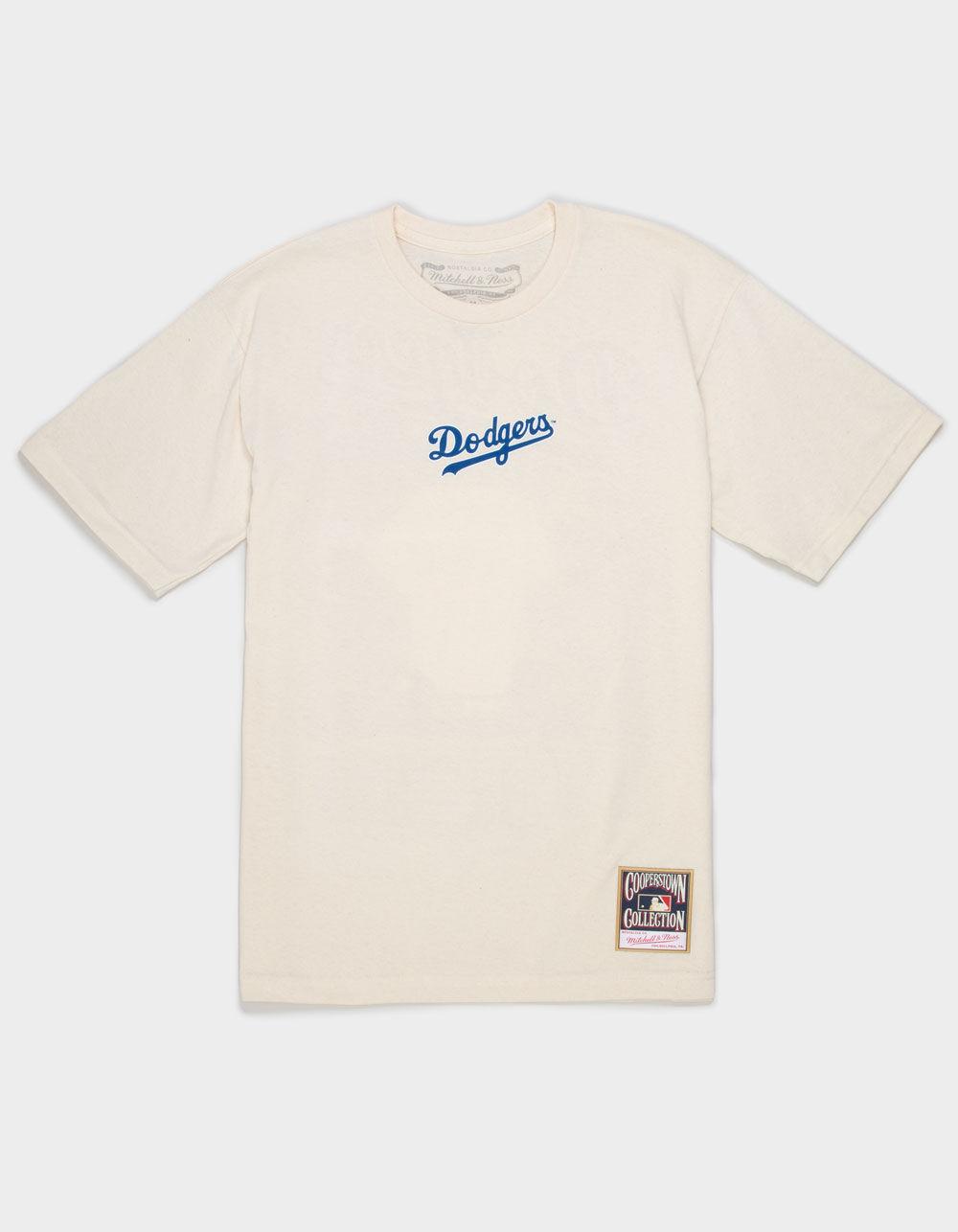 MITCHELL & NESS Los Angeles Dodgers Locker Room Mens Tee - CREAM Product Image