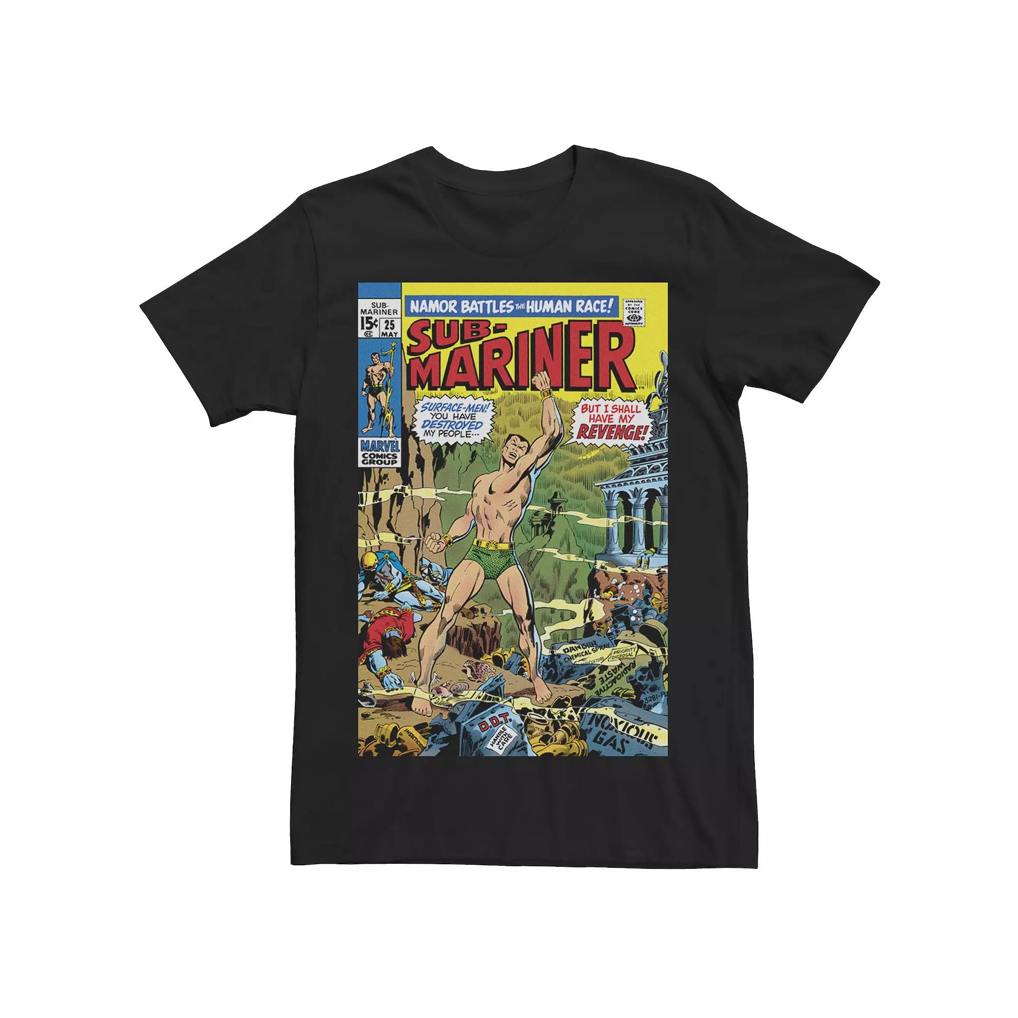 Mens Marvel Namor The Sub-Mariner Battles The Human Race Comic Tee Product Image
