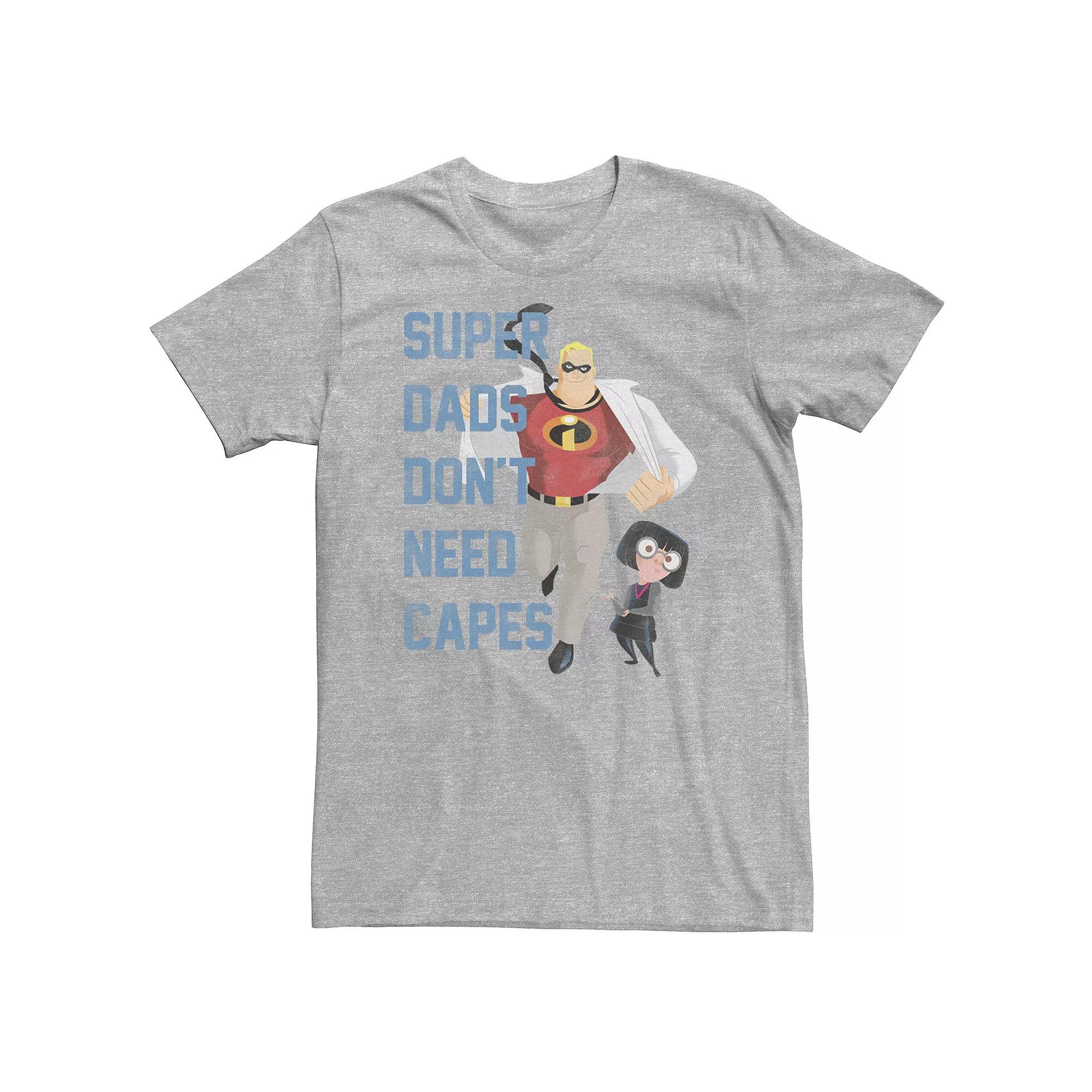 Big & Tall Disney / Pixar Incredibles Super Dads No Capes Tee, Men's,  Product Image