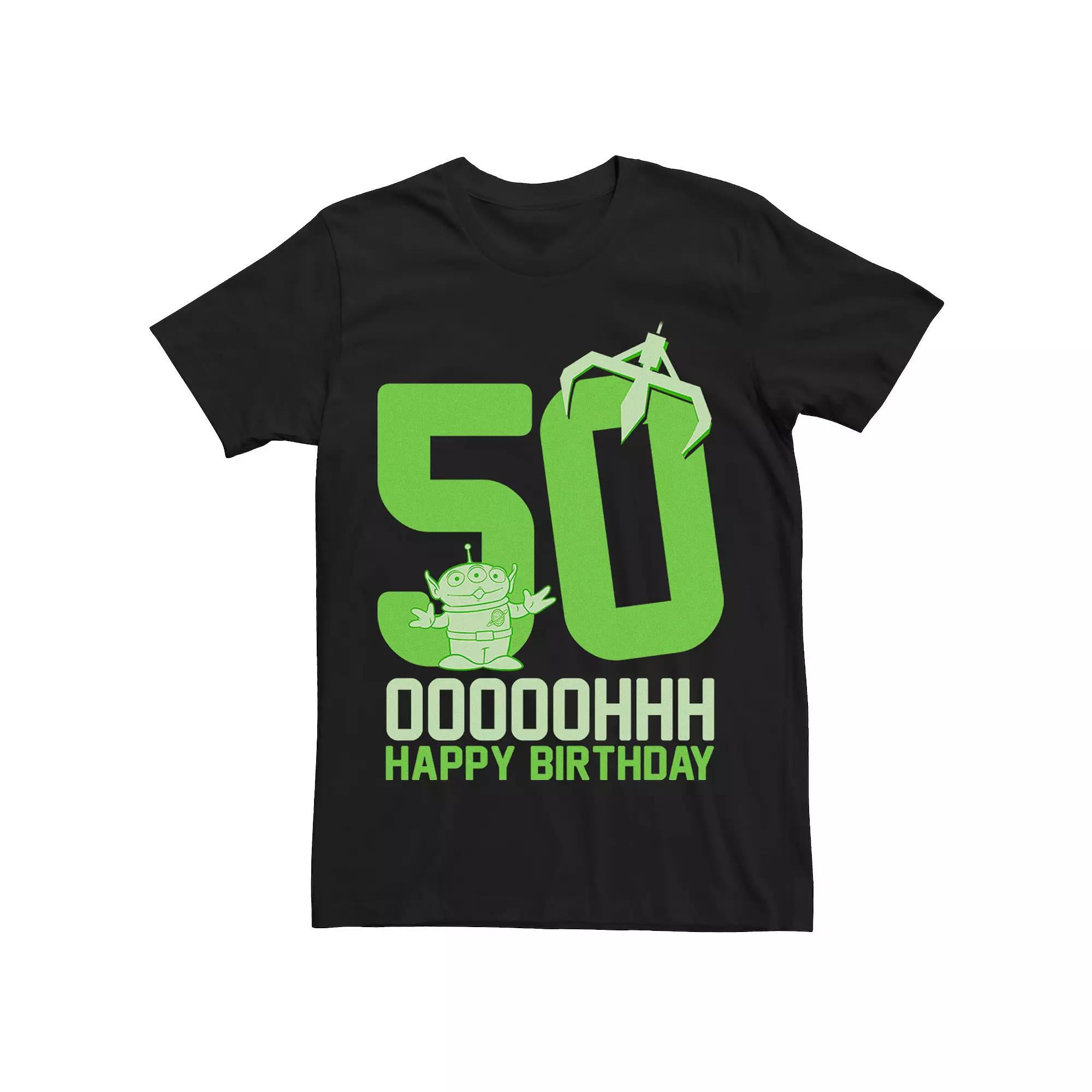 Disney / Pixar's Toy Story Men's Aliens OOOOH Happy 50th Birthday Graphic Tee,  Product Image