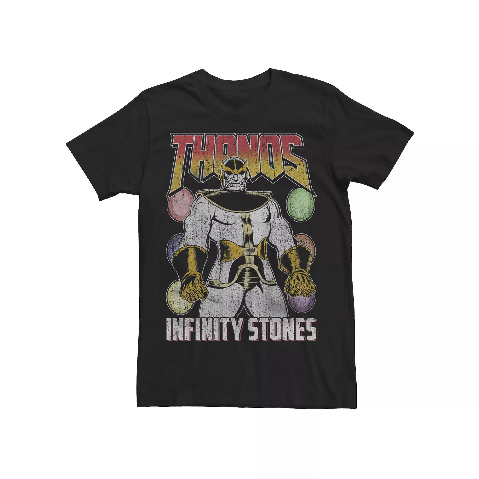 Men's Marvel Vintage Thanos Infinity Stones Graphic Tee,  Product Image