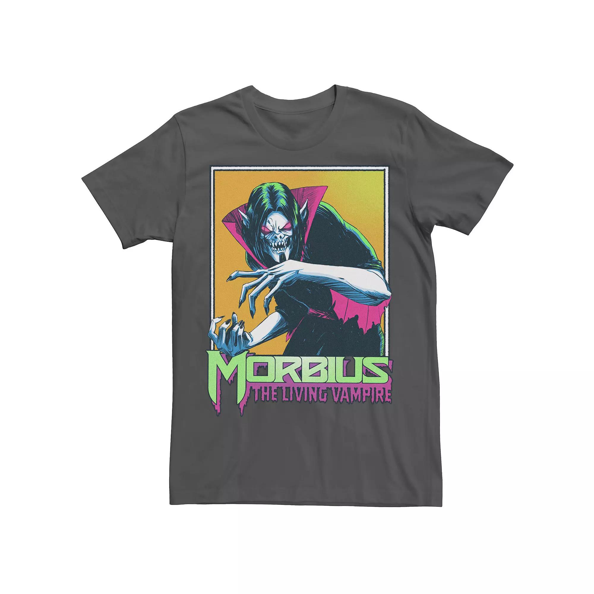Men's Marvel Morbius The Living Vampire Framed Portrait Tee, Size: Medium, Grey Product Image
