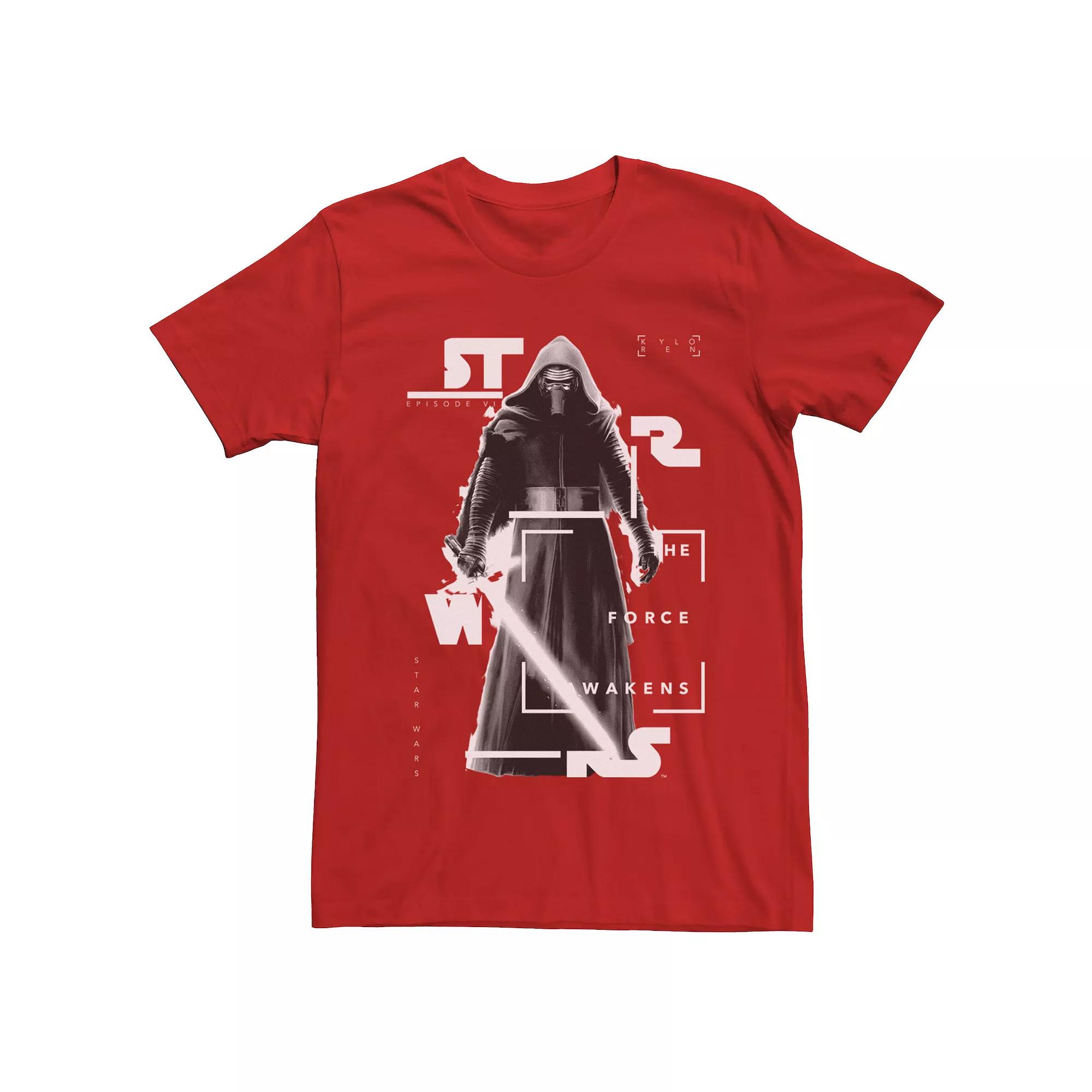 Men's Star Wars The Force Awakens Kylo Ren Fragment Portrait Tee,  Product Image