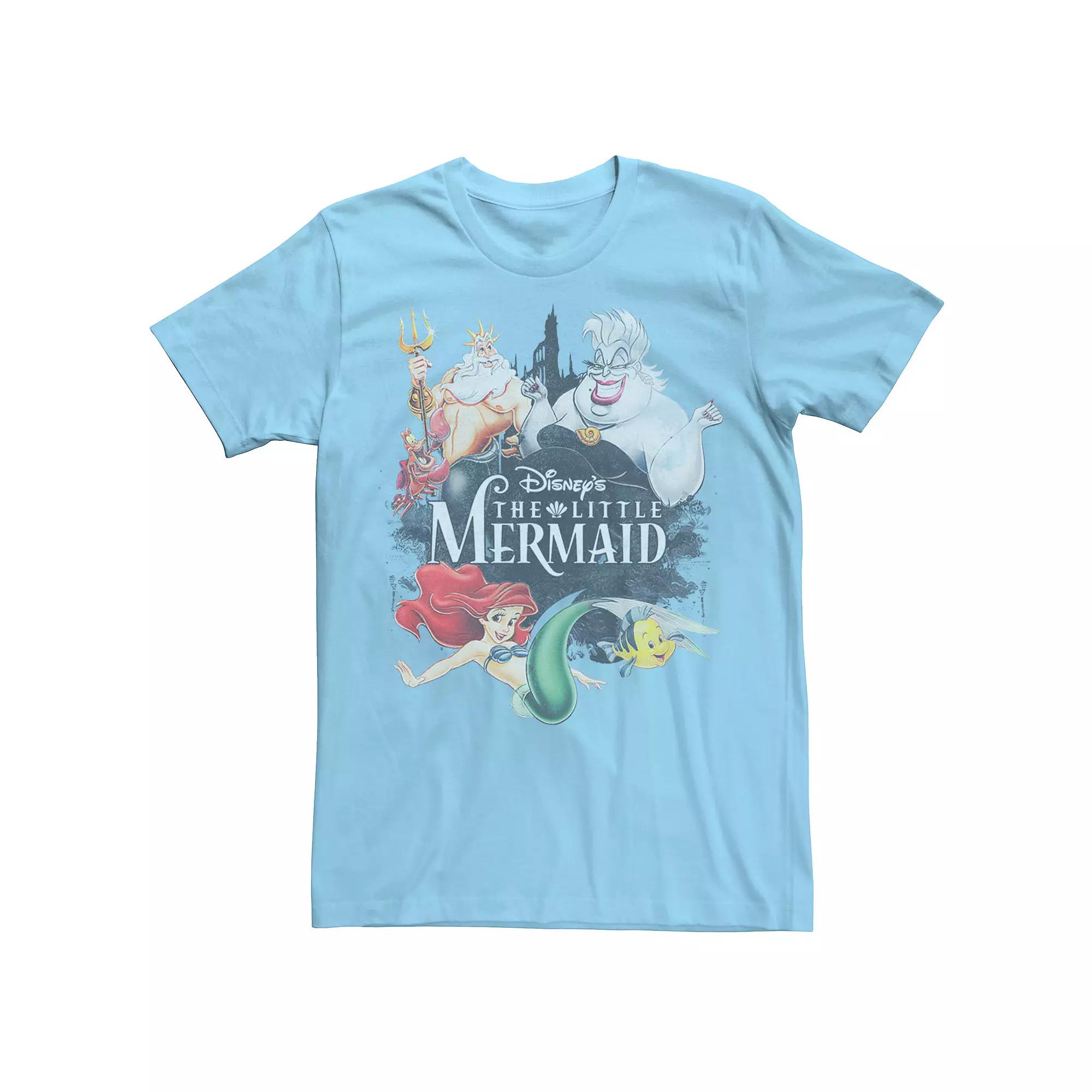Disney's The Little Mermaid Men's Vintage Collage Tee,  Product Image