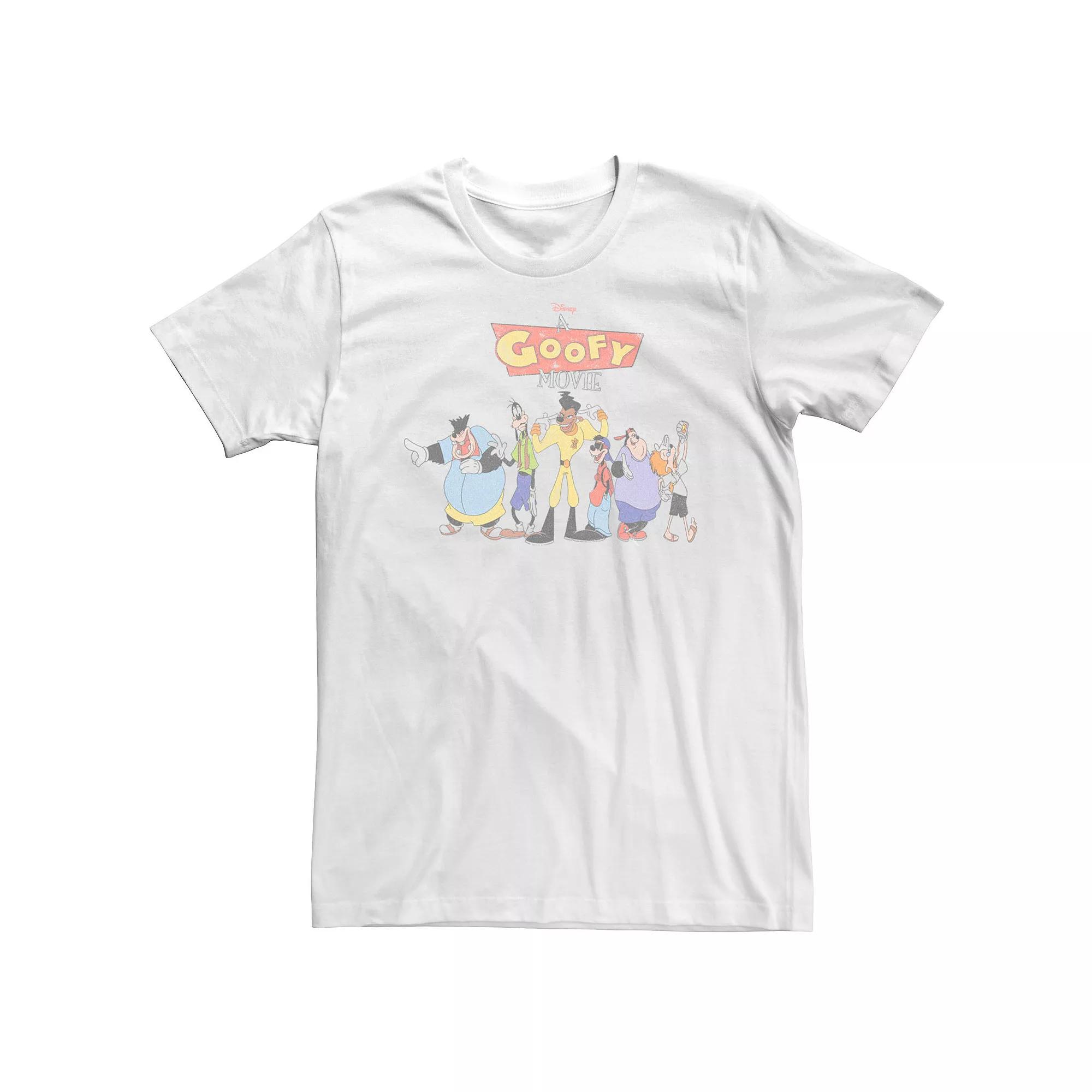 Big & Tall Disney A Goofy Movie Group Shot Logo Tee, Men's,  Product Image