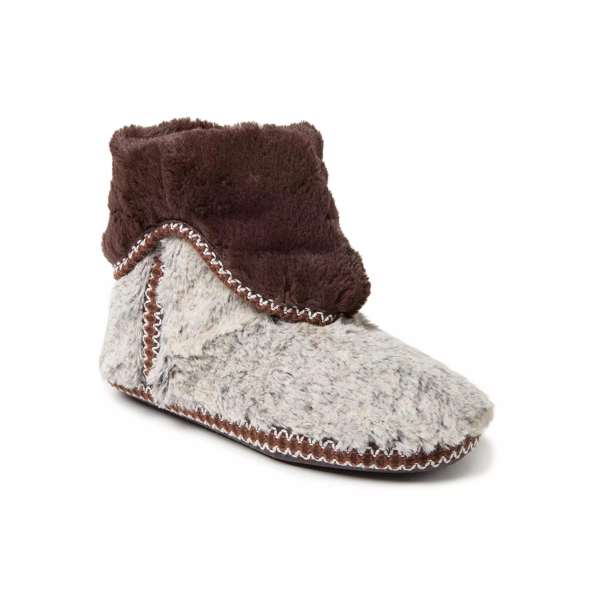 Dearfoams Faux Fur Fold-Down Women's Slippers,  Product Image