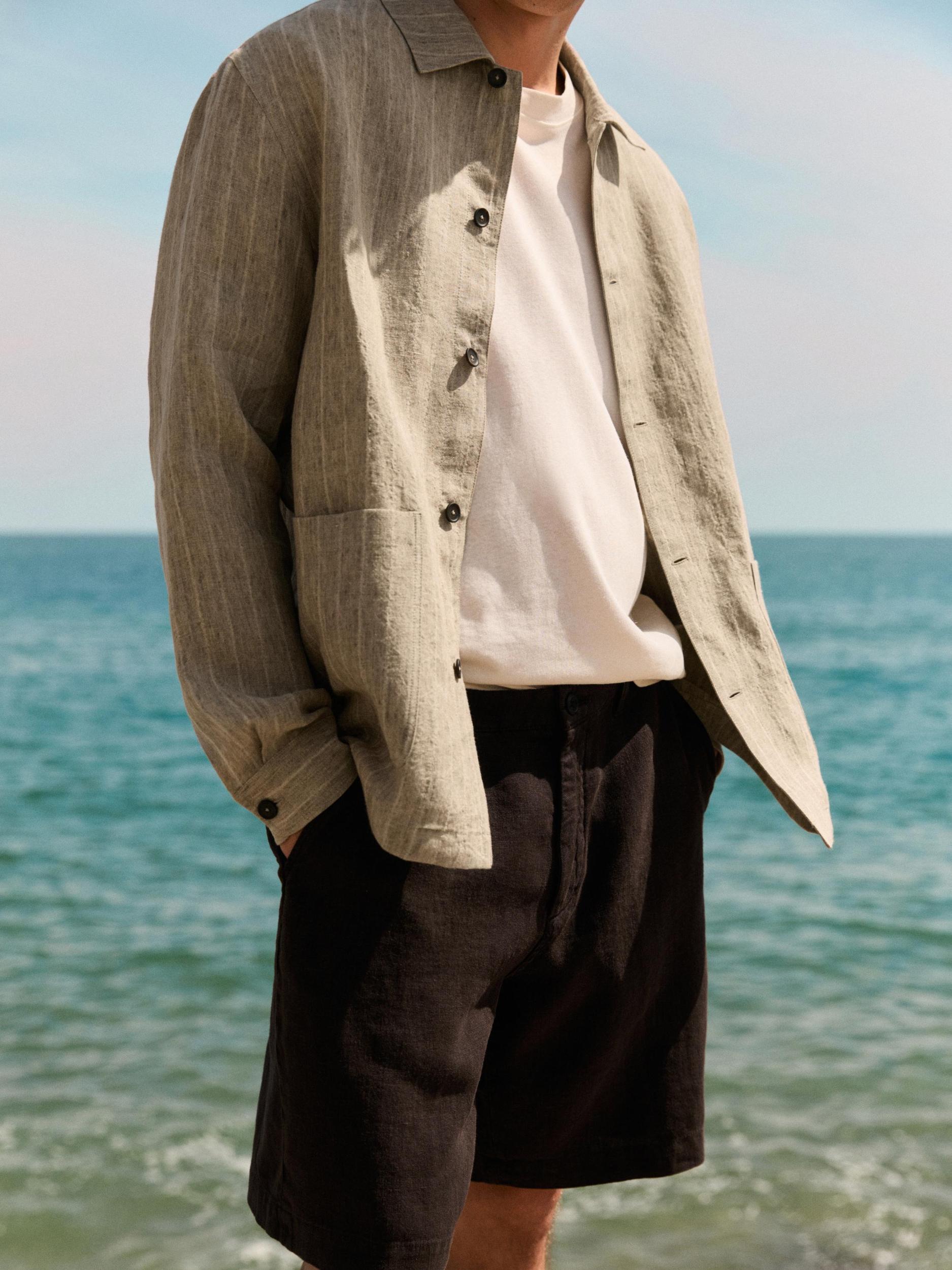 100% linen bermuda Product Image