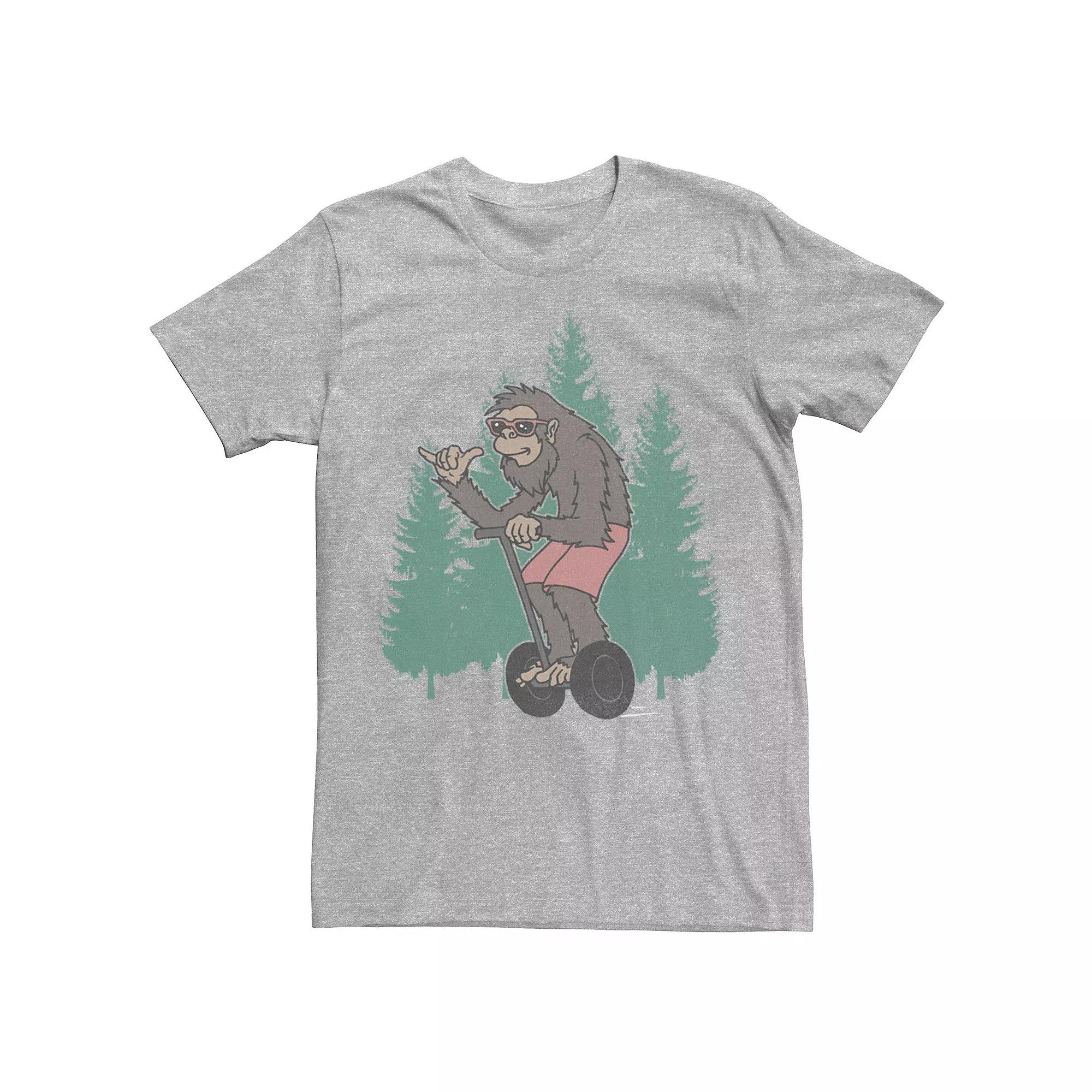 Men's Sasquatch On A Segway Sketch Tee,  Product Image