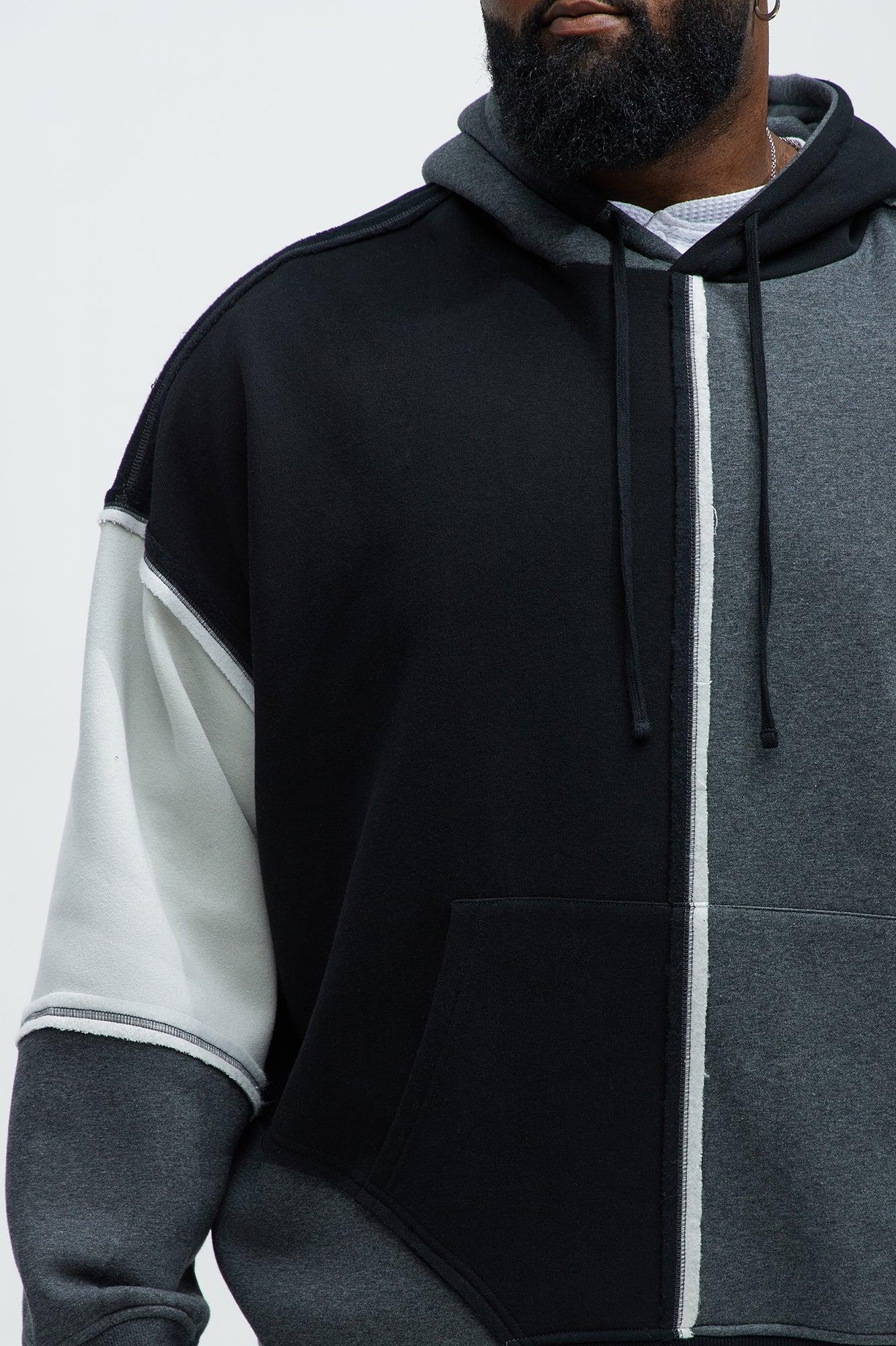 Tyson Destroyed Oversized Hoodie - Black/combo Product Image