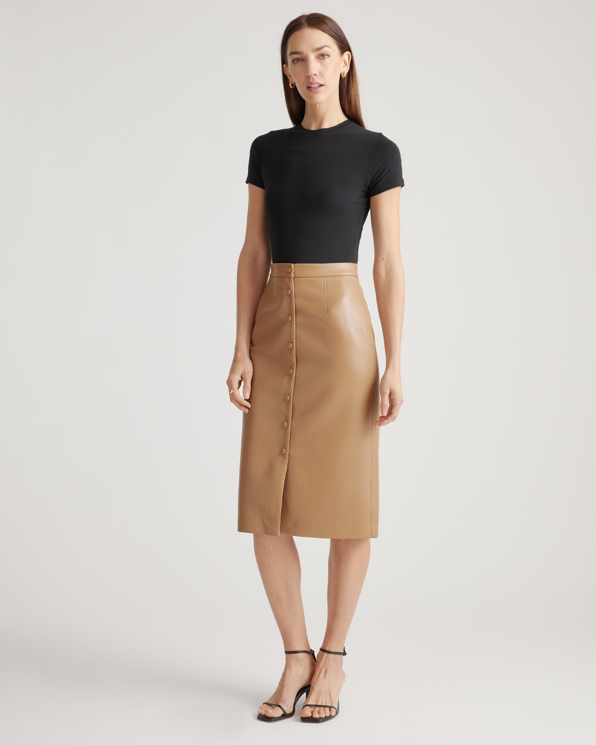 Quince | Women's Stretch Cotton Jersey Short Sleeve Bodysuit Size XS, Organic Cotton Product Image