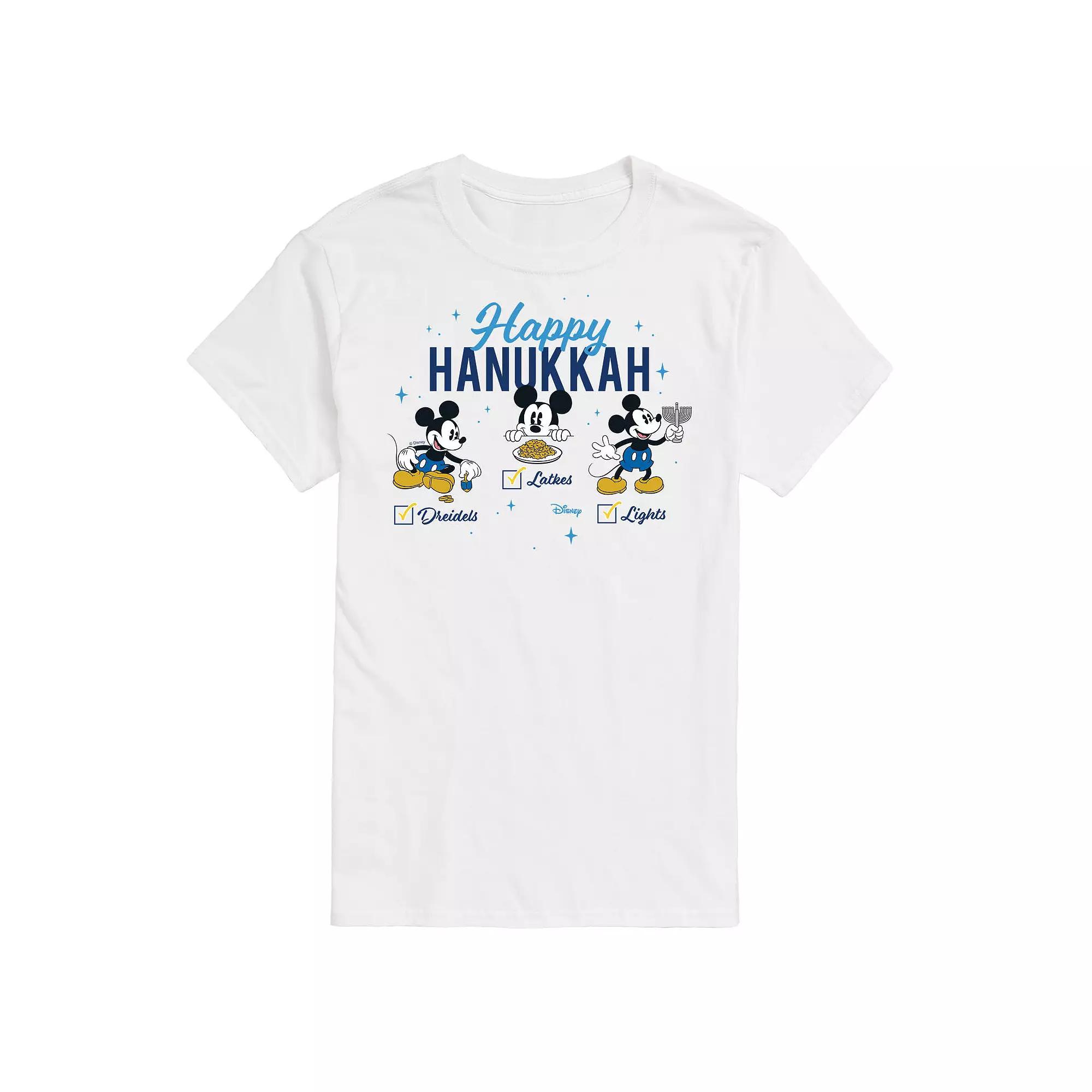 Disney's Mickey Mouse Happy Hanukkah Graphic Tee, Men's,  Product Image