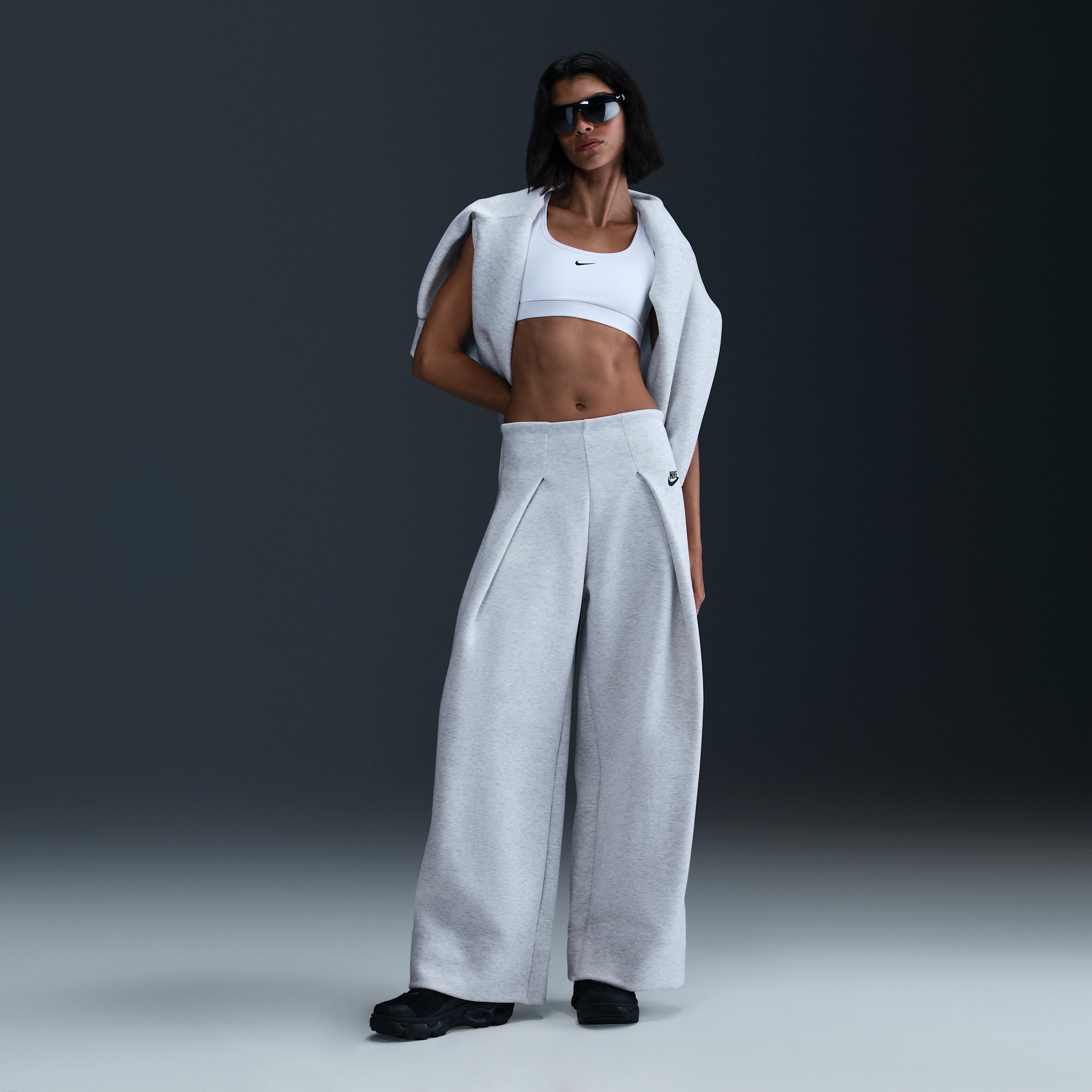 Womens Nike Sportswear Tech Fleece High-Waisted Pleated Pants | FV8052-013 Product Image