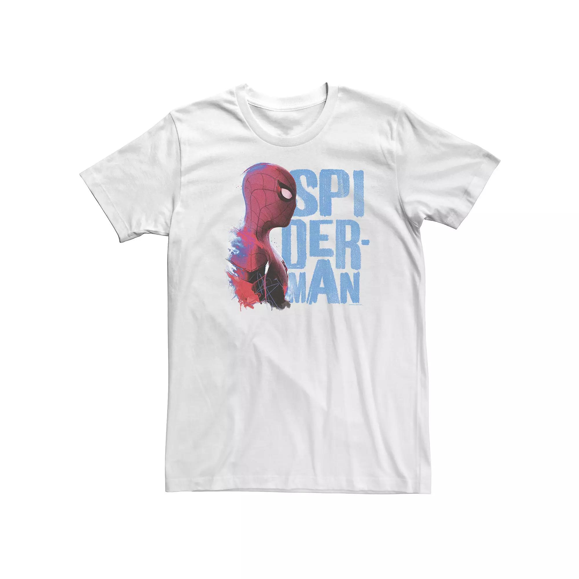 Big & Tall Marvel Spider-Man Far From Home Graphic Stack Tee, Men's,  Product Image