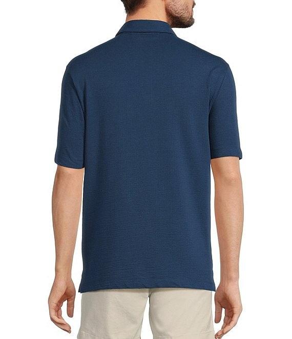 Roundtree & Yorke Short Sleeve Textured Solid Polo Product Image