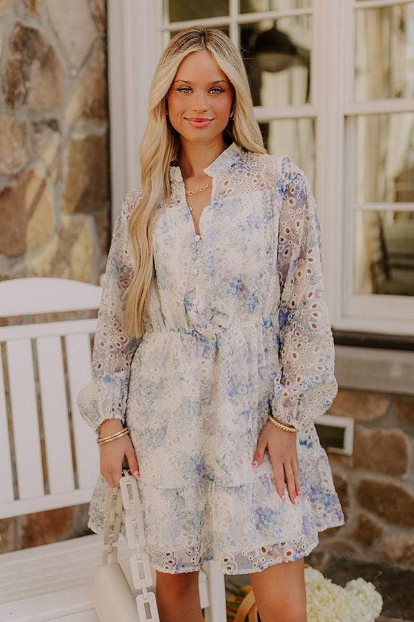 Sunday in St. Cloud Eyelet Mini Dress Product Image