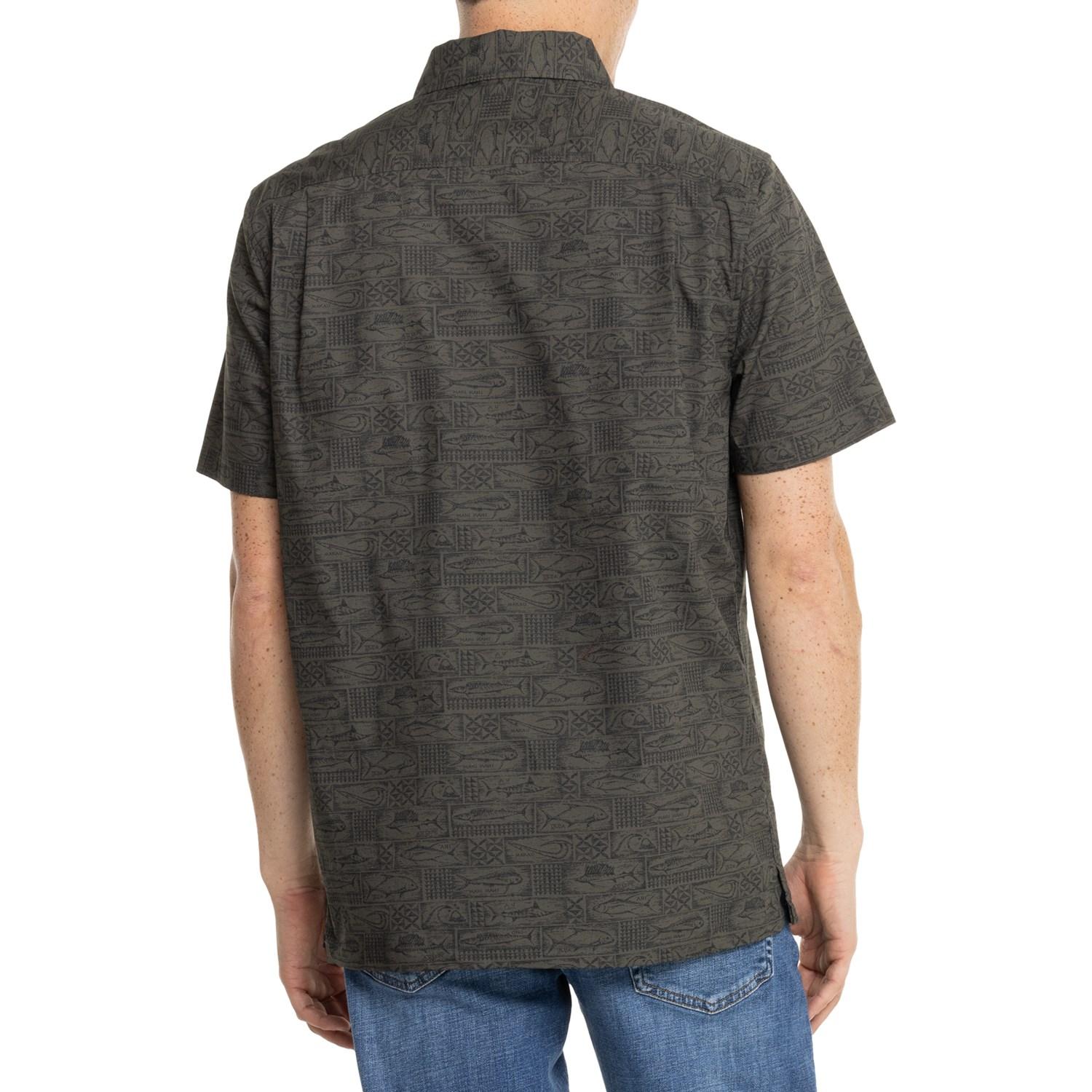Quiksilver Print Catch Woven Shirt - Short Sleeve Product Image