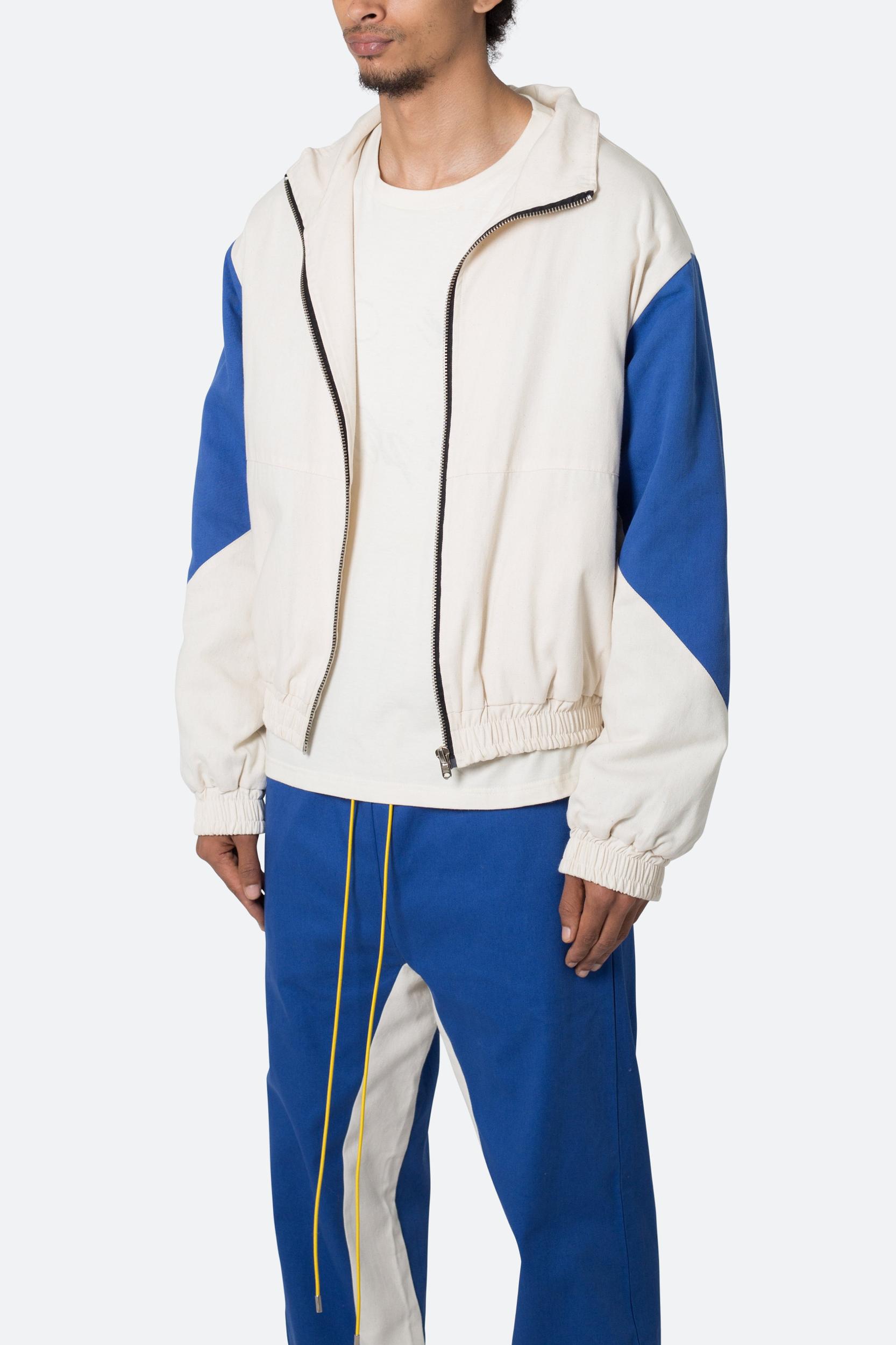 Twill Racing Jacket - Blue/Natural Product Image