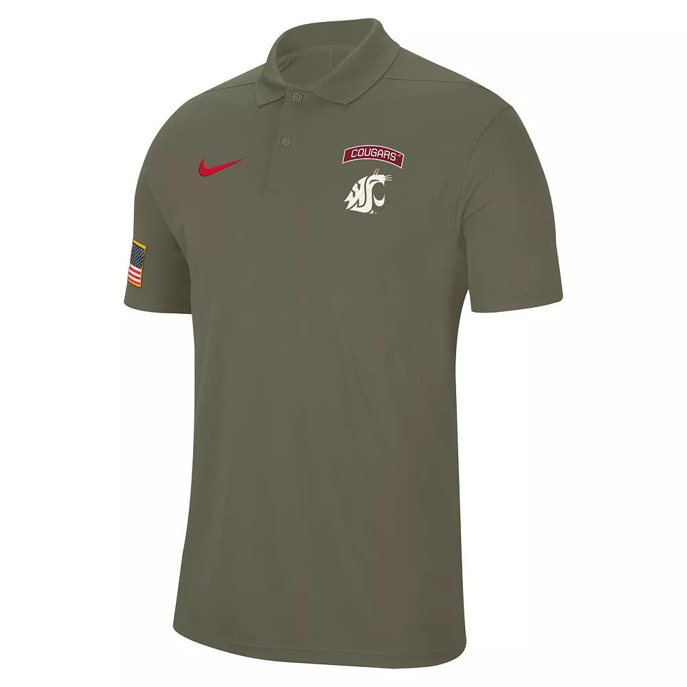 Men's Nike Olive Washington State Cougars Military Appreciation Tour Performance Polo,  Product Image