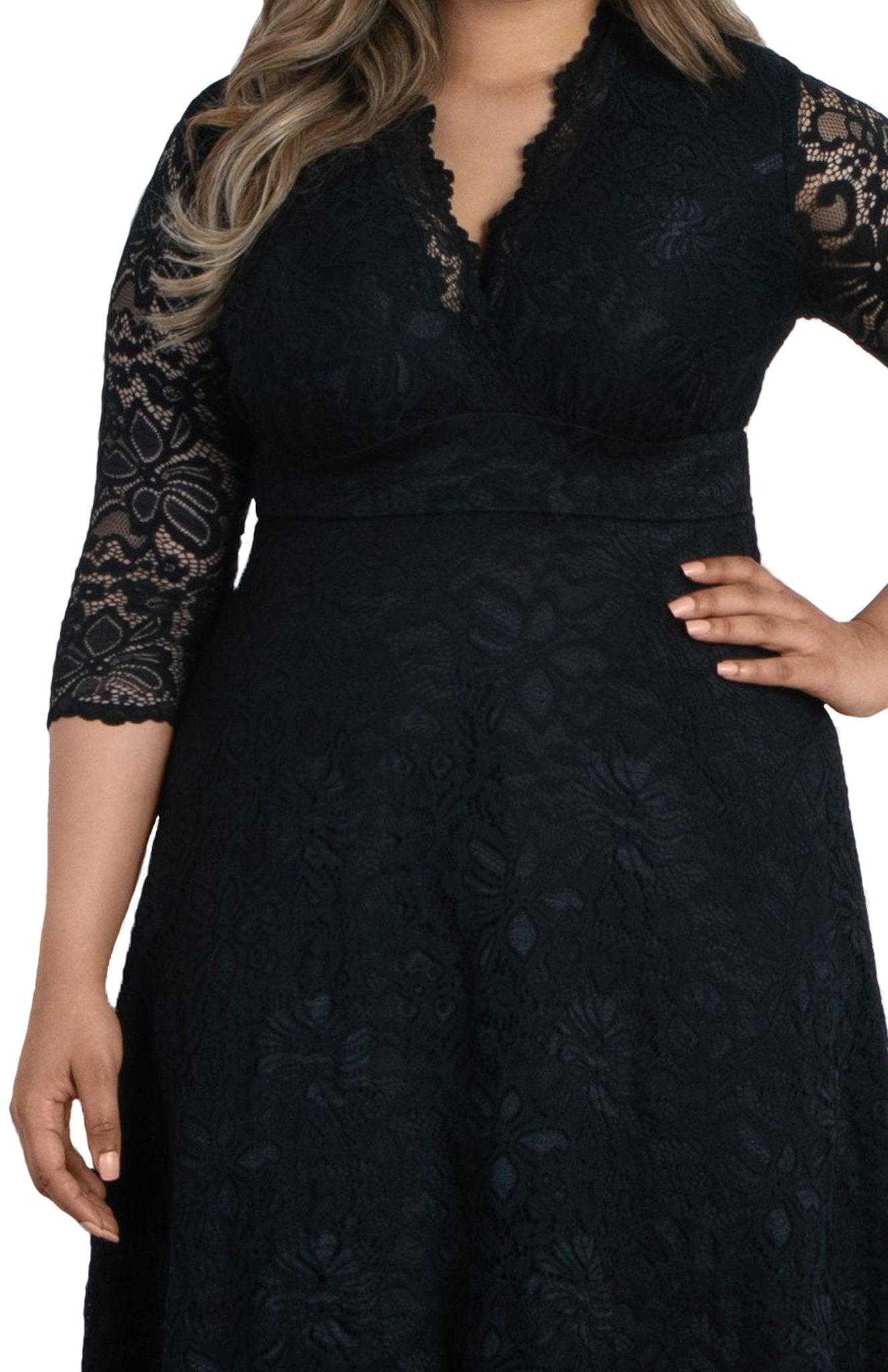 Mademoiselle Lace Cocktail Dress - Plus Product Image