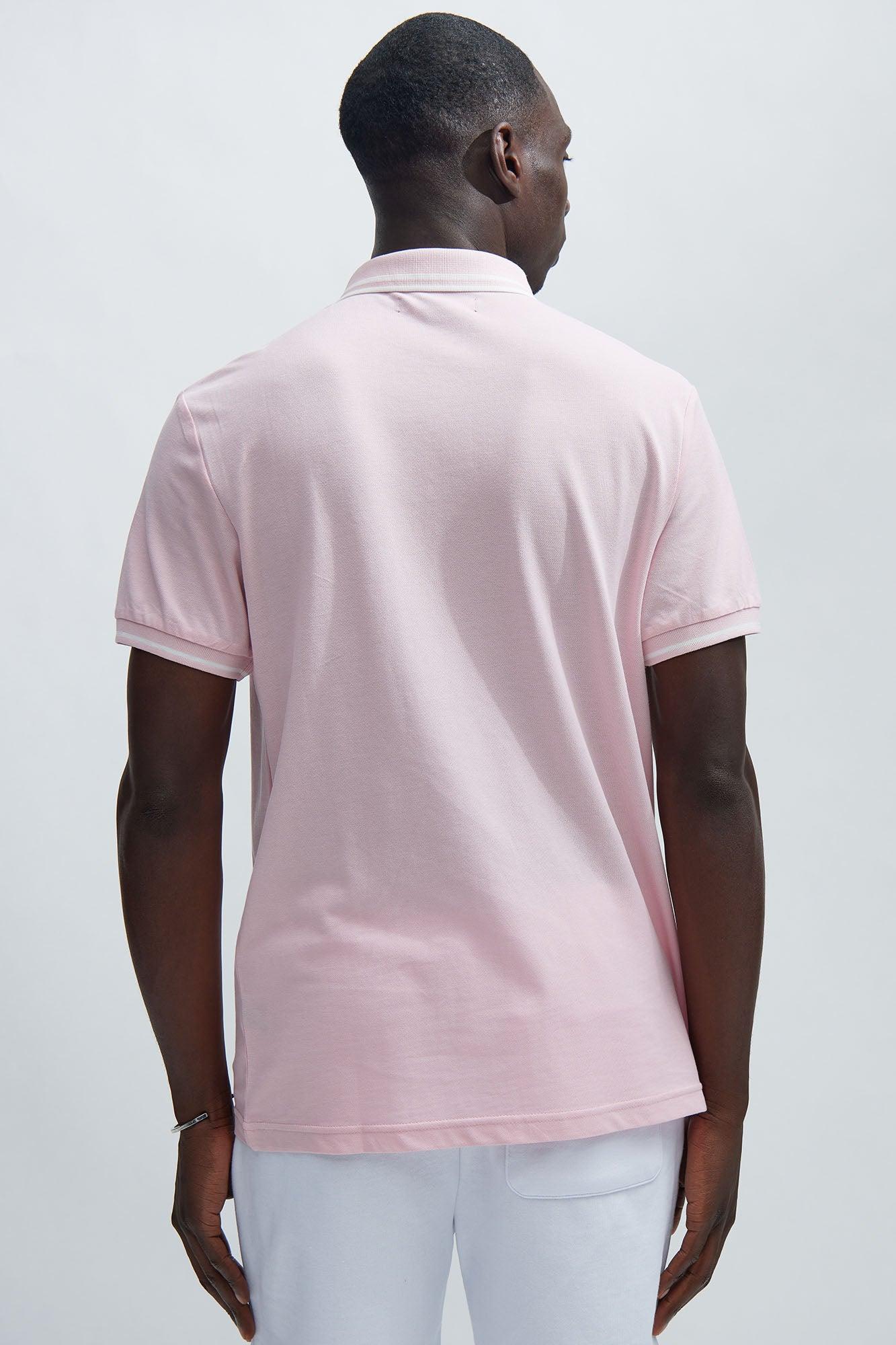 Wilson Short Sleeve Polo - Pink Product Image