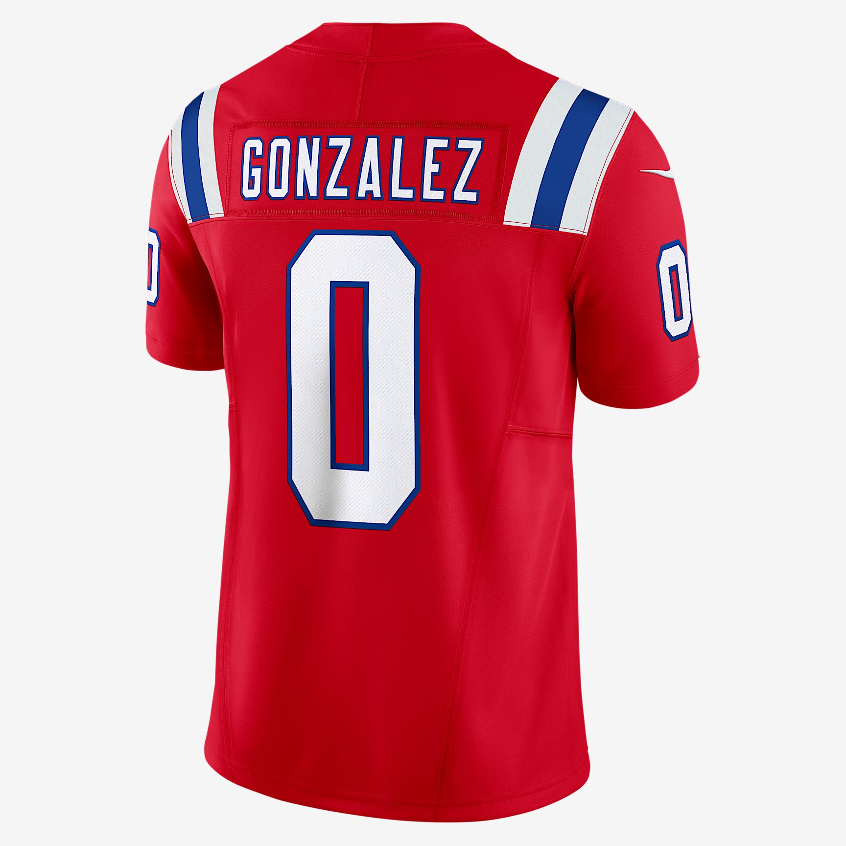 Christian Gonzalez New England Patriots Nike Men's Dri-FIT NFL Limited Jersey Product Image